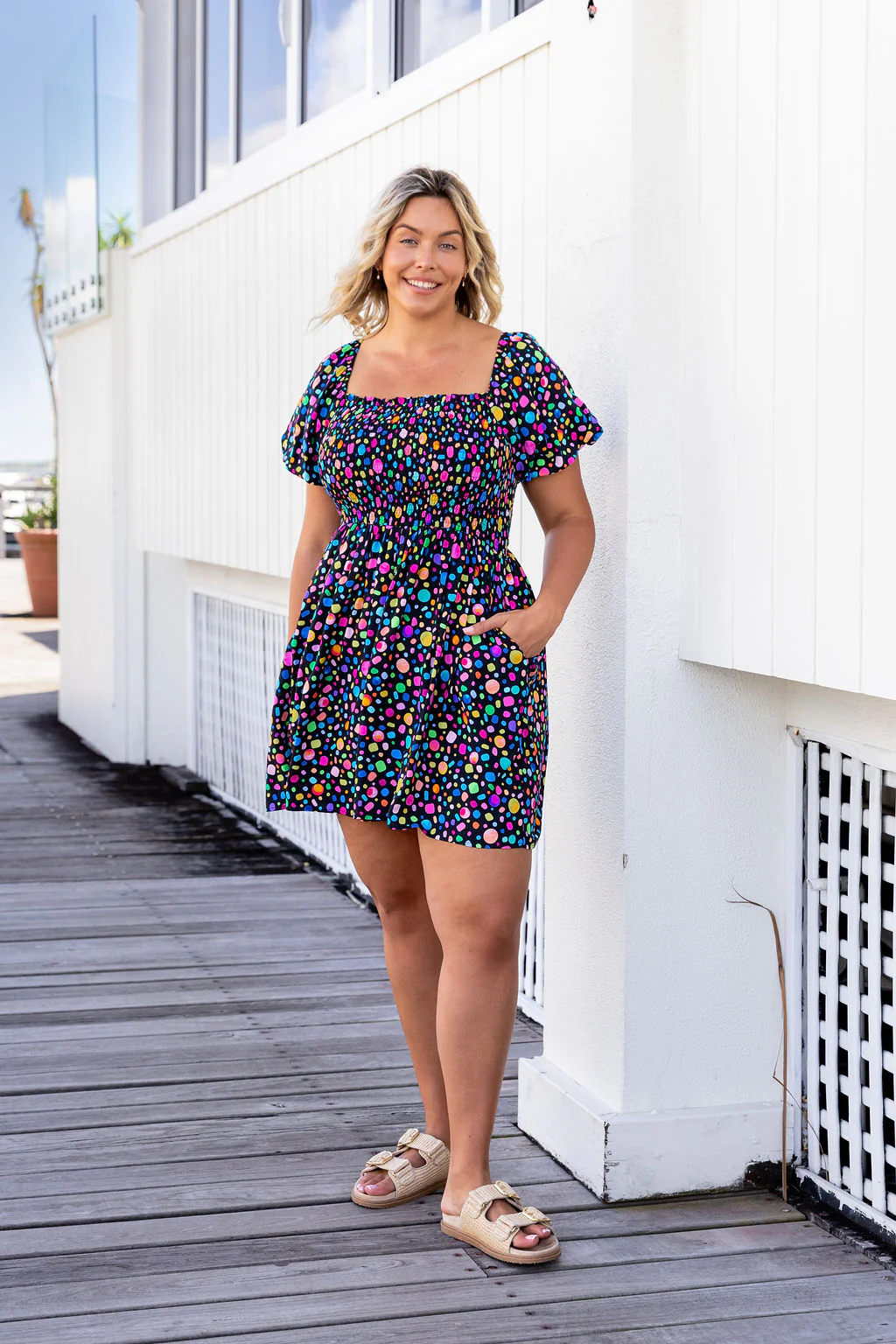 Emily Playsuit in Black Pebble by Kasey Rainbow - Image 4