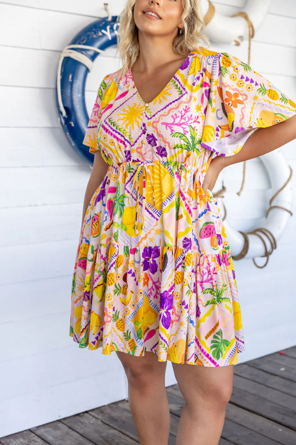Esmae Dress in Toucan Paradise - Image 13