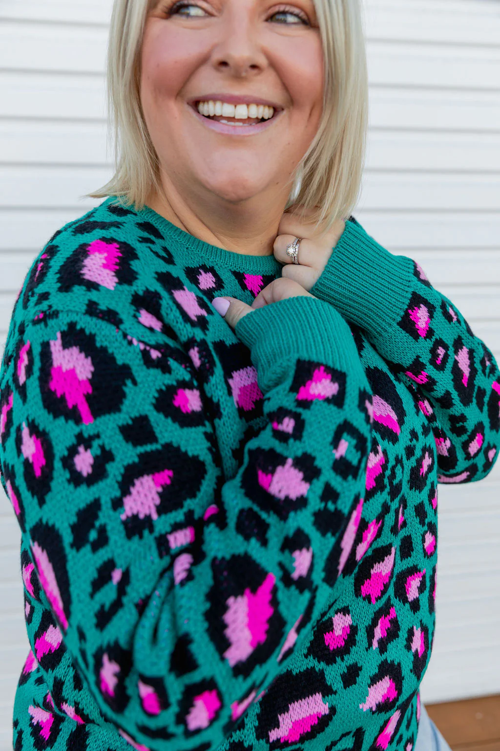 Frankie Knit In Green Leopard by Kasey Rainbow - Image 6
