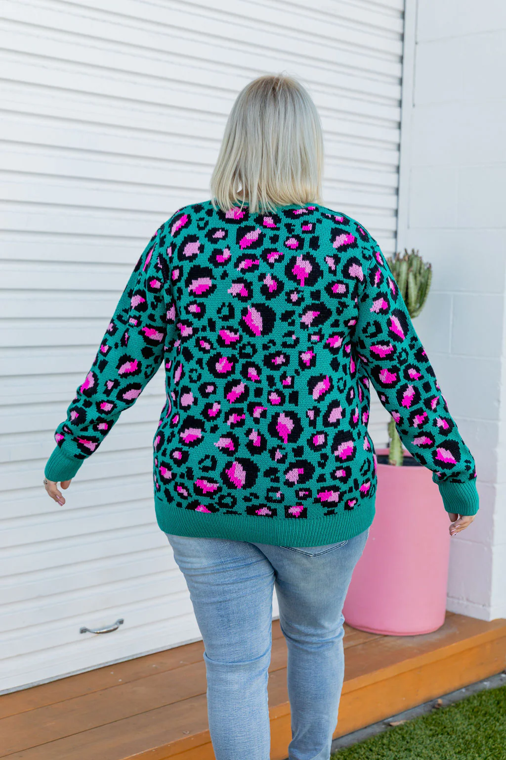 Frankie Knit In Green Leopard by Kasey Rainbow - Image 7