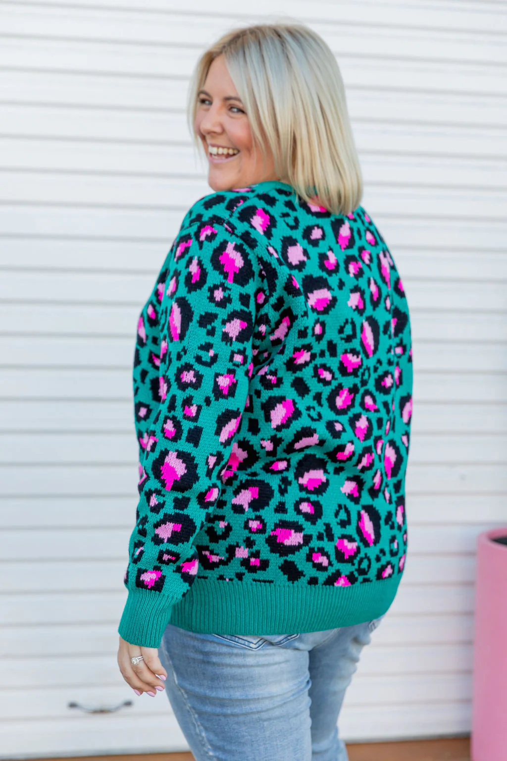 Frankie Knit In Green Leopard by Kasey Rainbow - Image 9