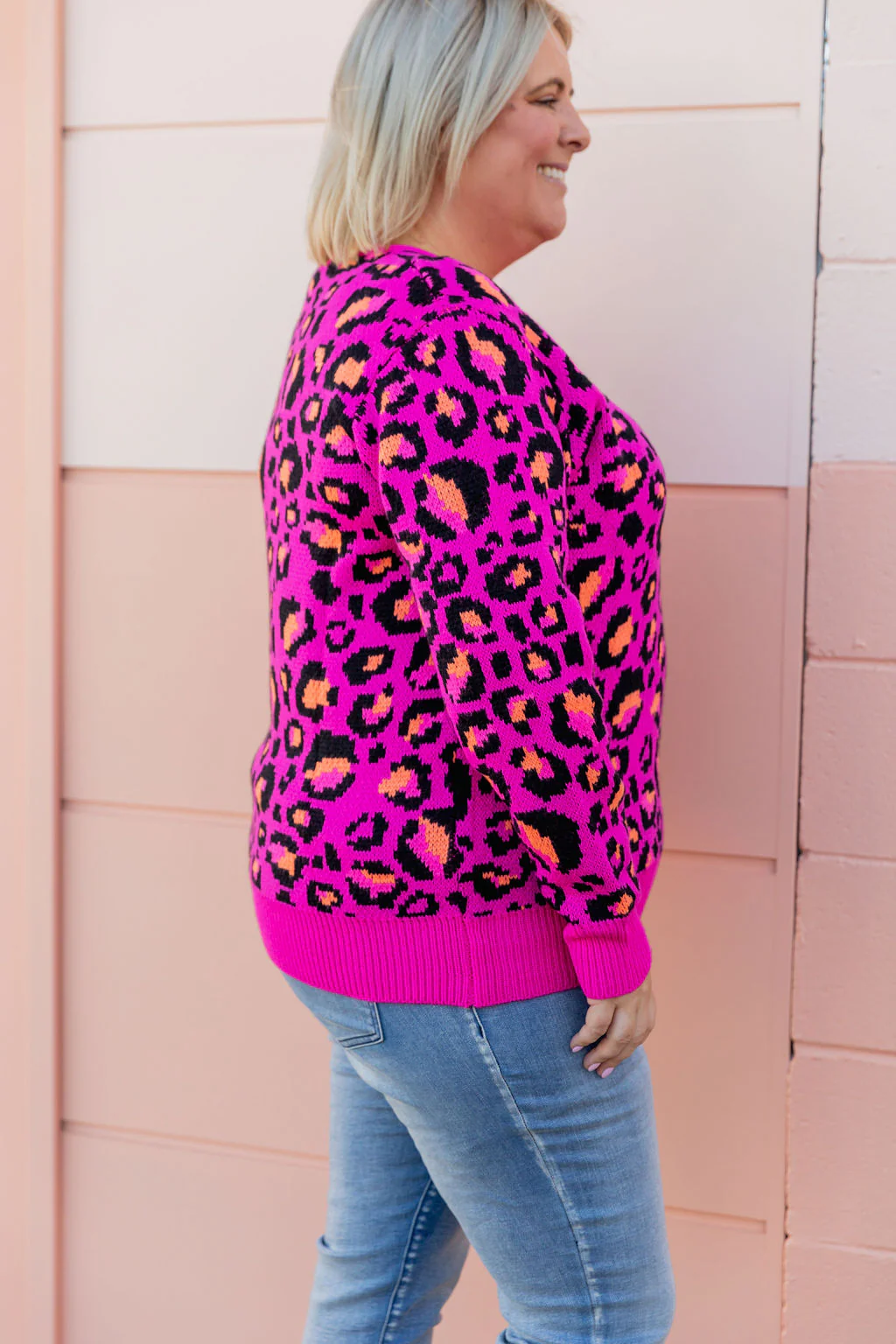 Frankie Knit In Pink Leopard by Kasey Rainbow - Image 12