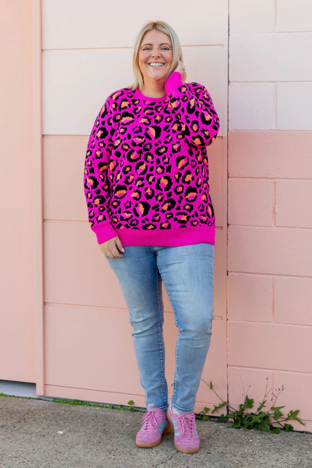 Frankie Knit In Pink Leopard by Kasey Rainbow - Image 16