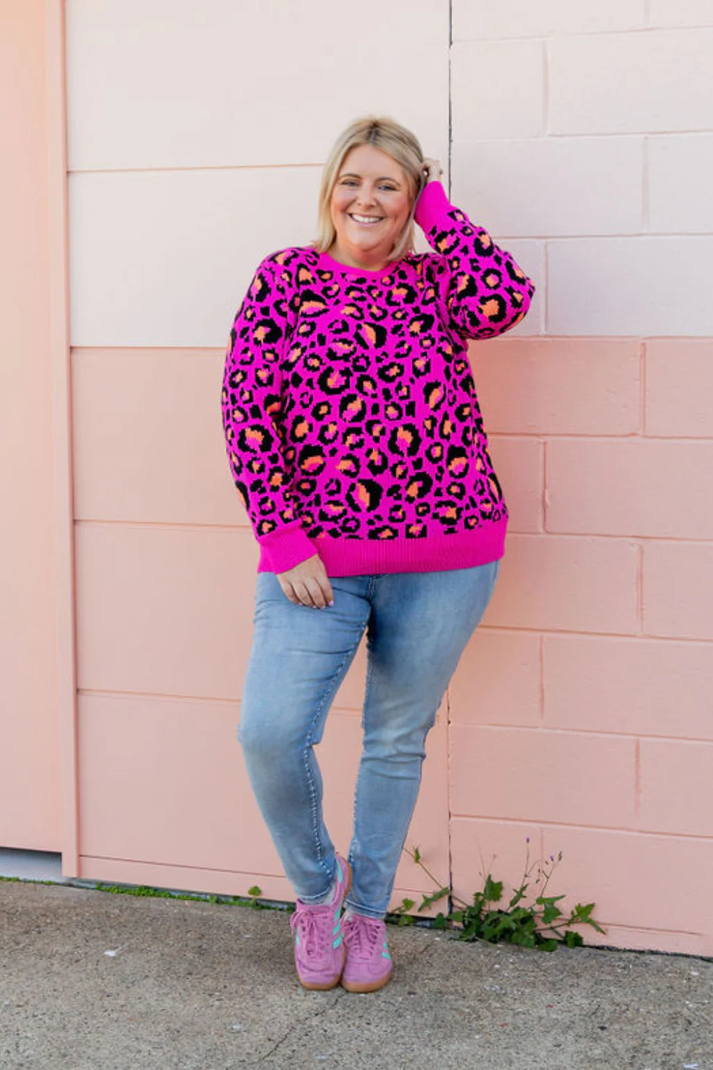 Frankie Knit In Pink Leopard by Kasey Rainbow - Image 3