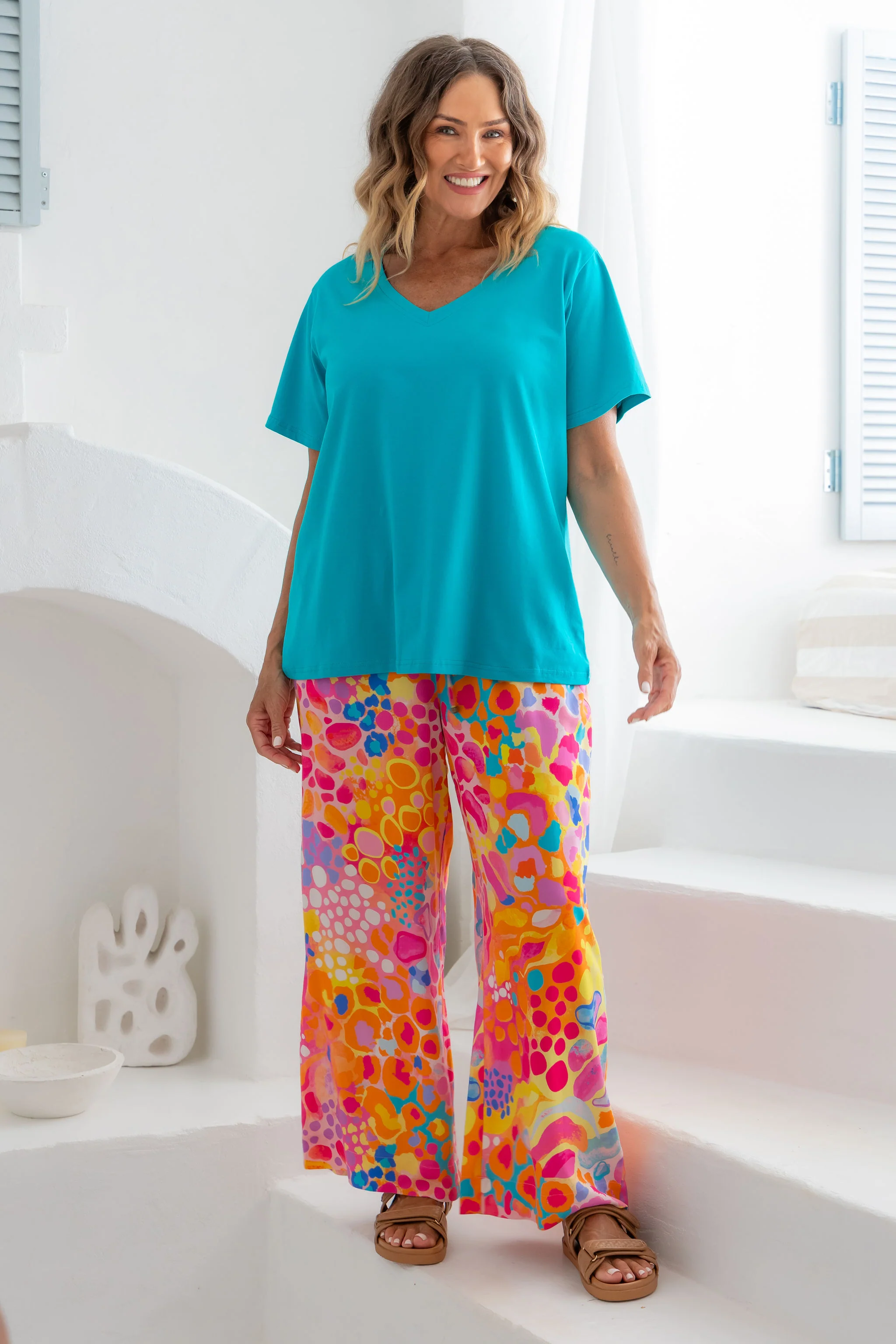 Gina Pants in Tequila Sunrise by Kasey Rainbow - Image 4