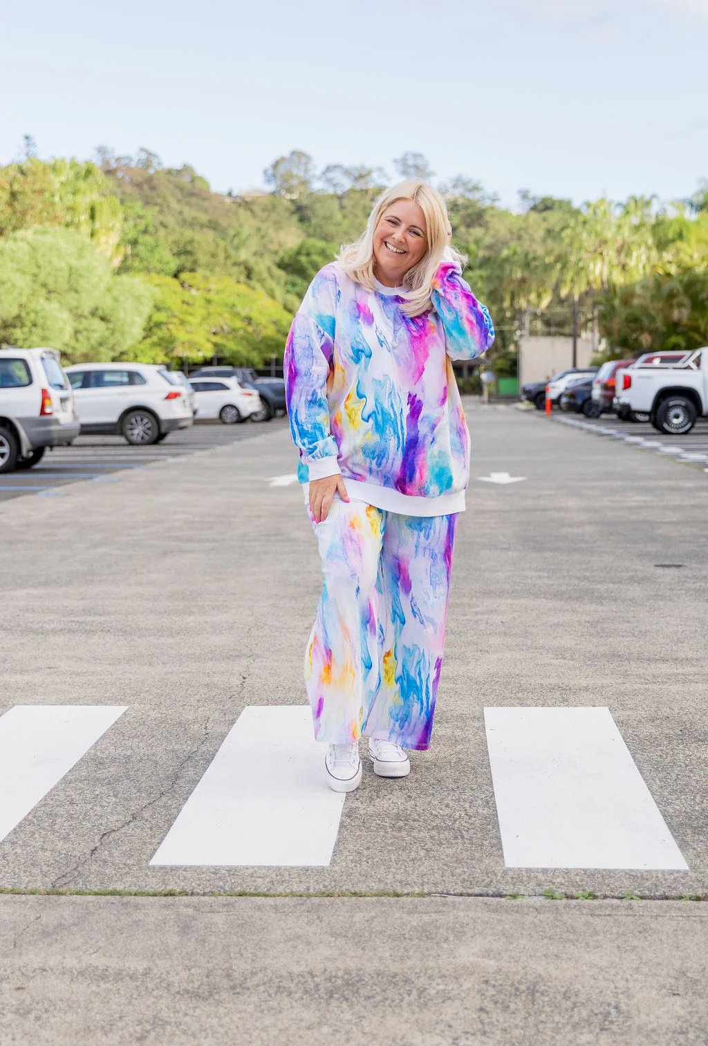 Hadley Sweat Pants in Ocean Colours - Image 10