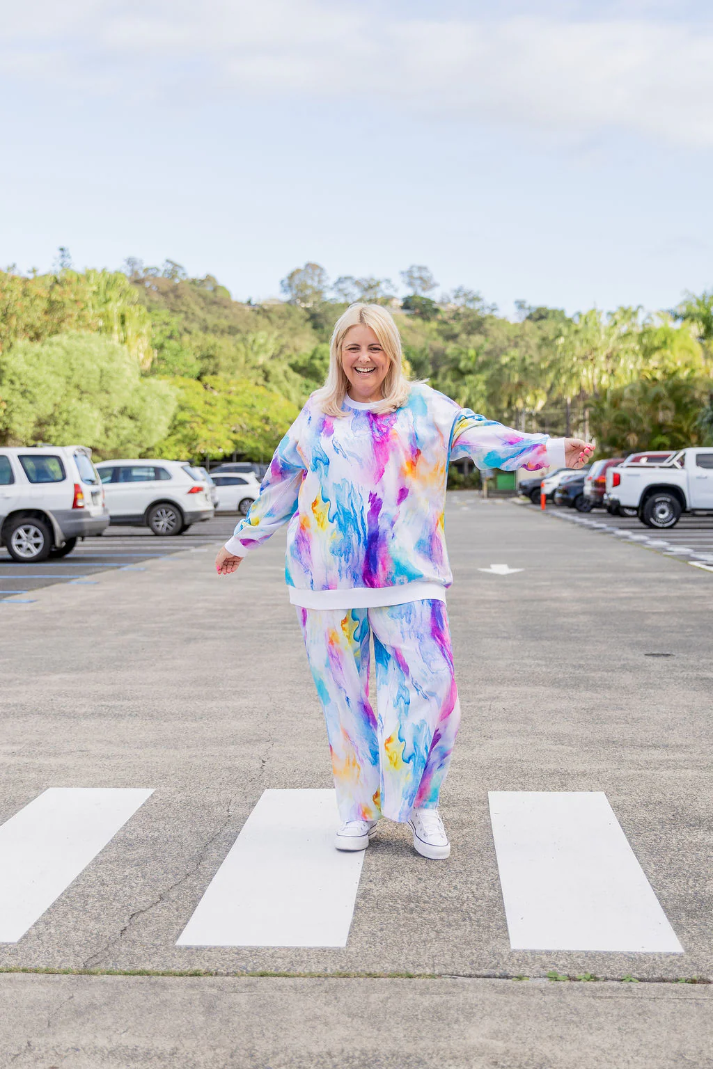 Hadley Sweat Pants in Ocean Colours - Image 5