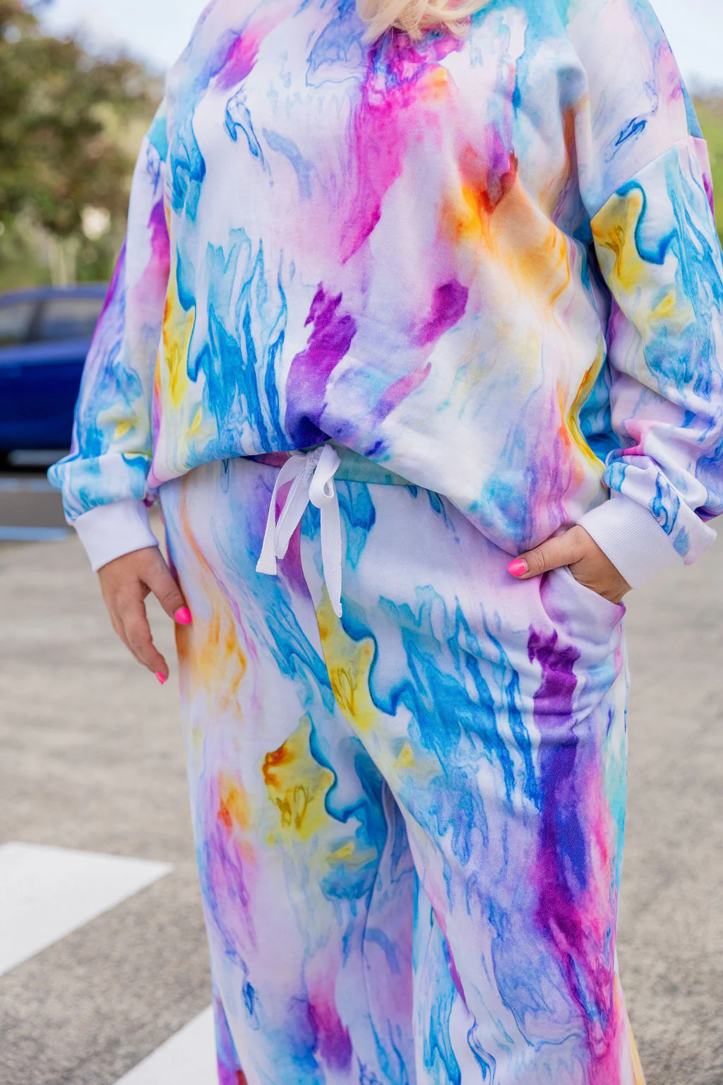 Hadley Sweat Pants in Ocean Colours - Image 6