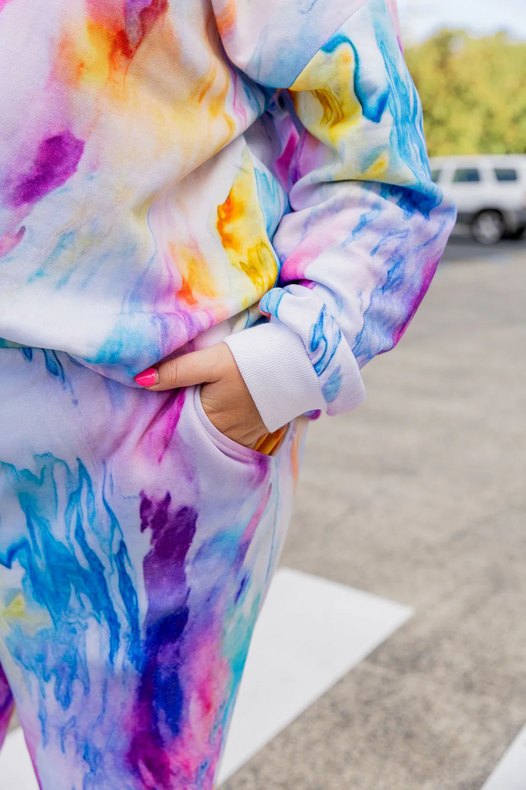 Hadley Sweat Pants in Ocean Colours - Image 8