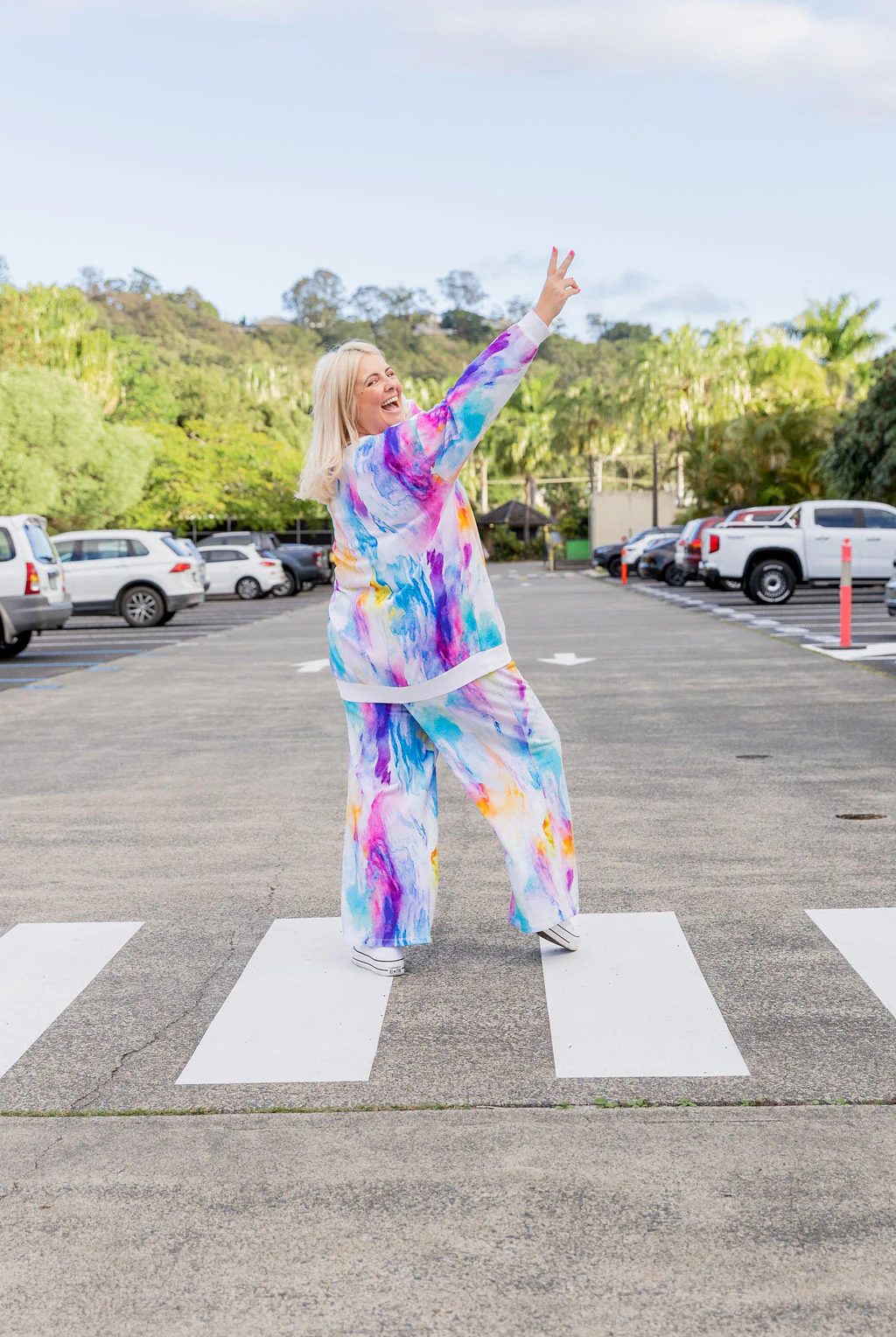 Hadley Sweat Pants in Ocean Colours - Image 9