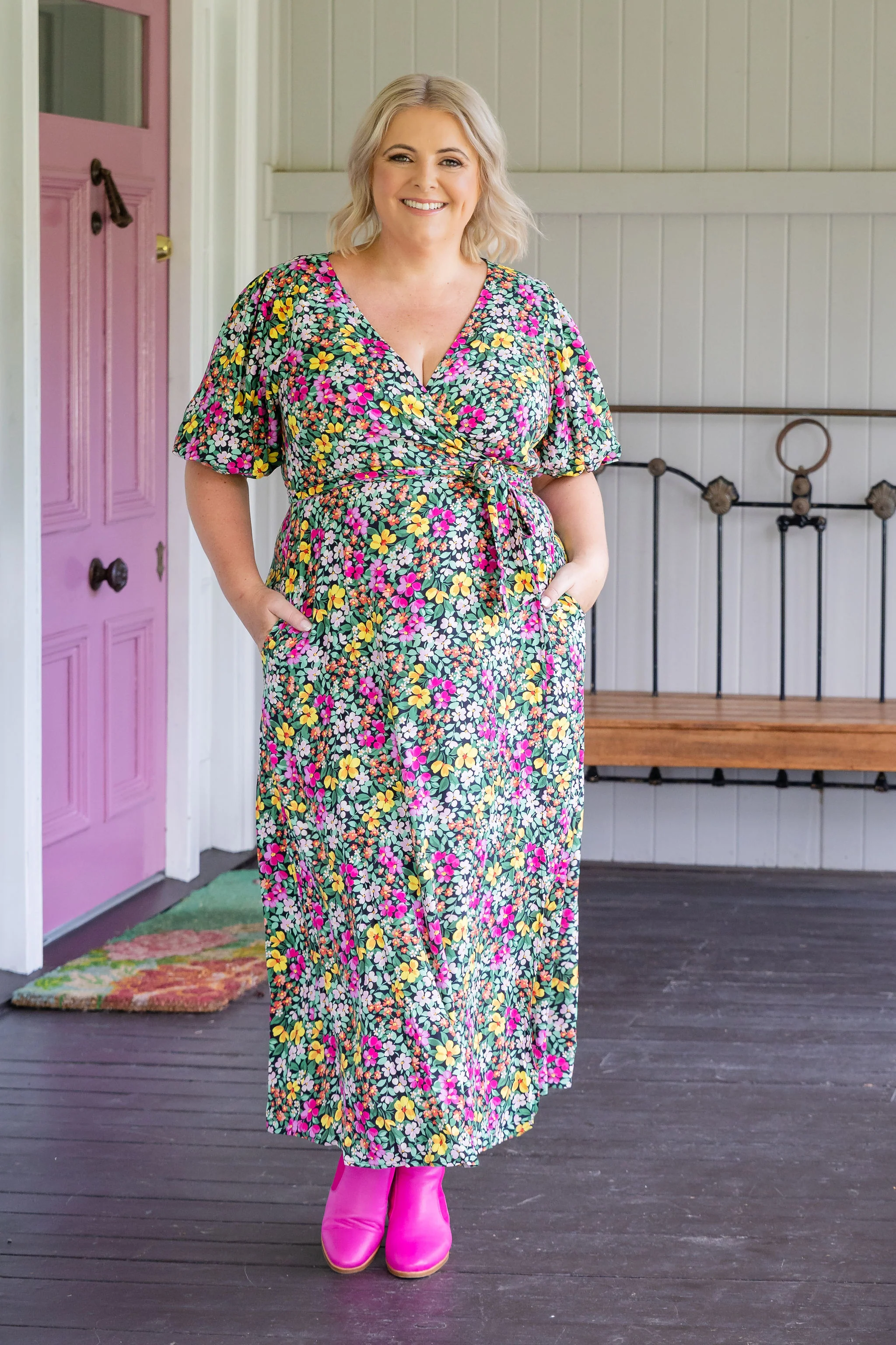 Hallie Maxi Dress in Garden Stroll - Image 7