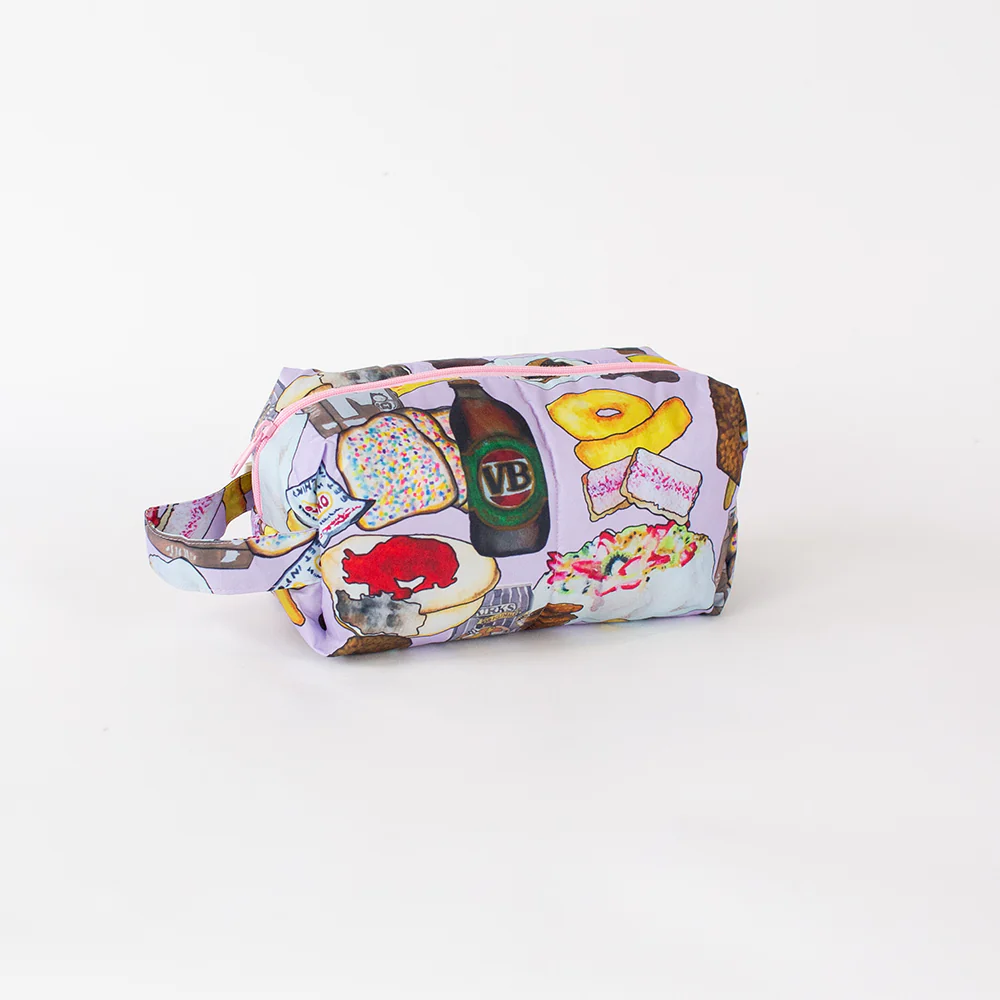 Happy Pouch Club — Large Puffy Toiletry Bag: Australian Bites - Image 5