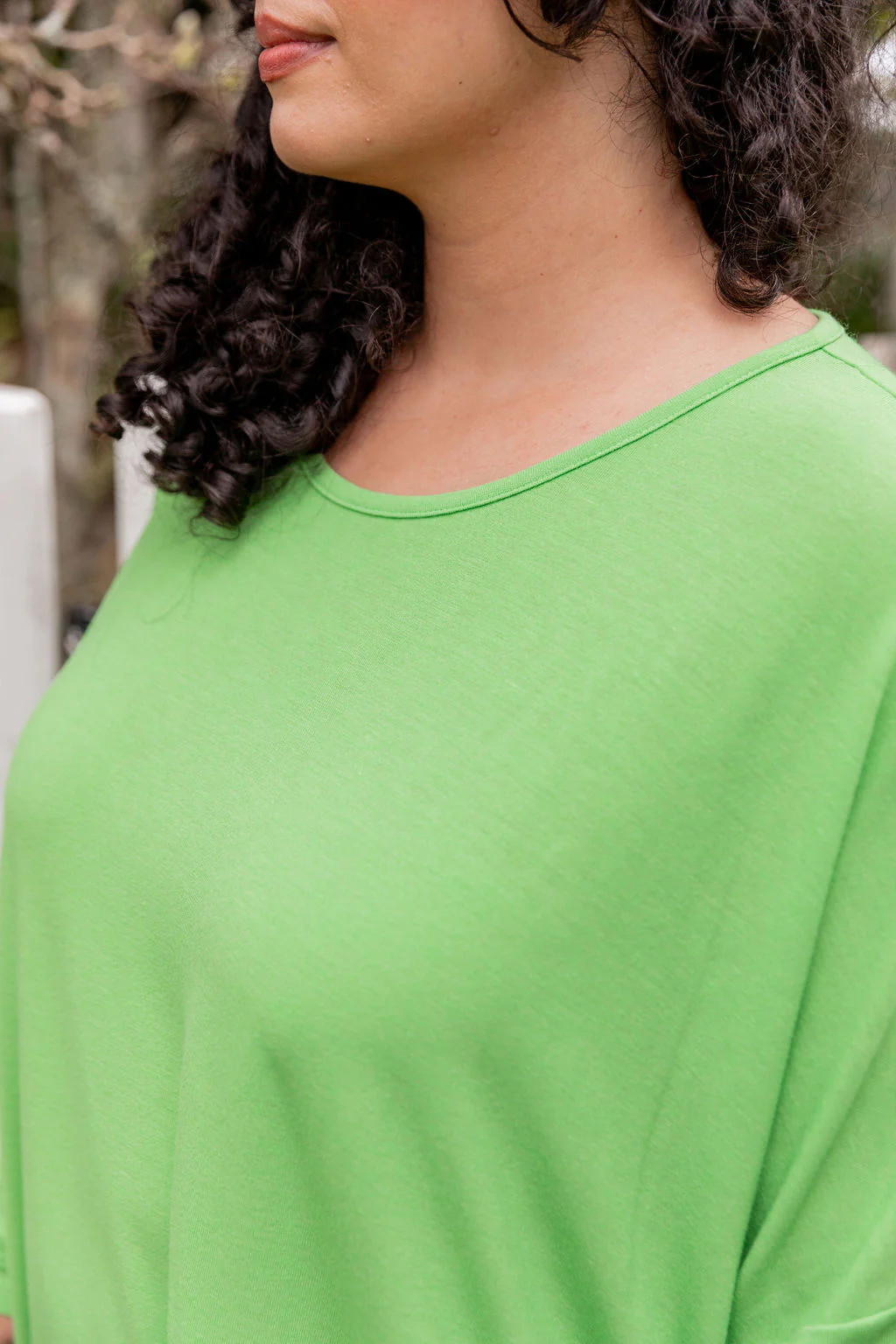 Harlow Knit Top in Apple - Image 4