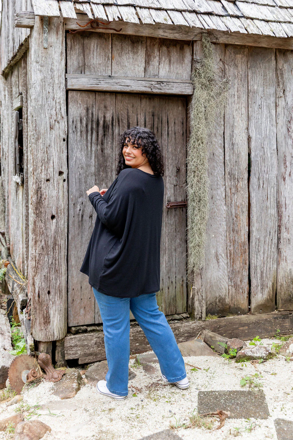 Harlow Knit Top in Black - Image 12