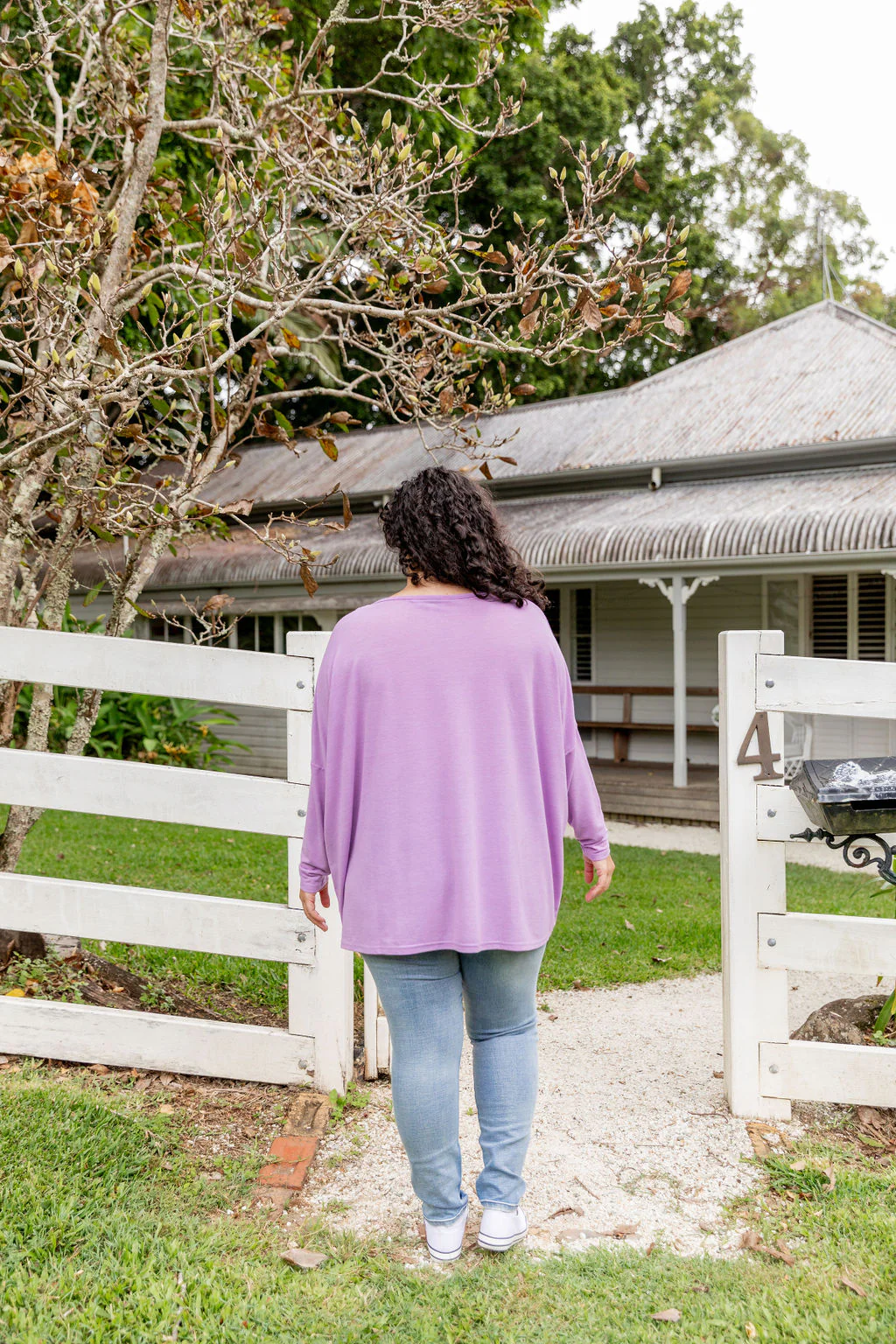 Harlow Knit Top in Lavender - Image 14