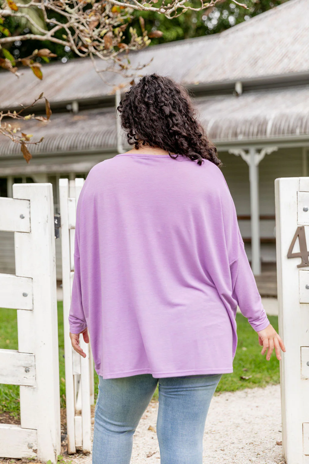 Harlow Knit Top in Lavender - Image 15