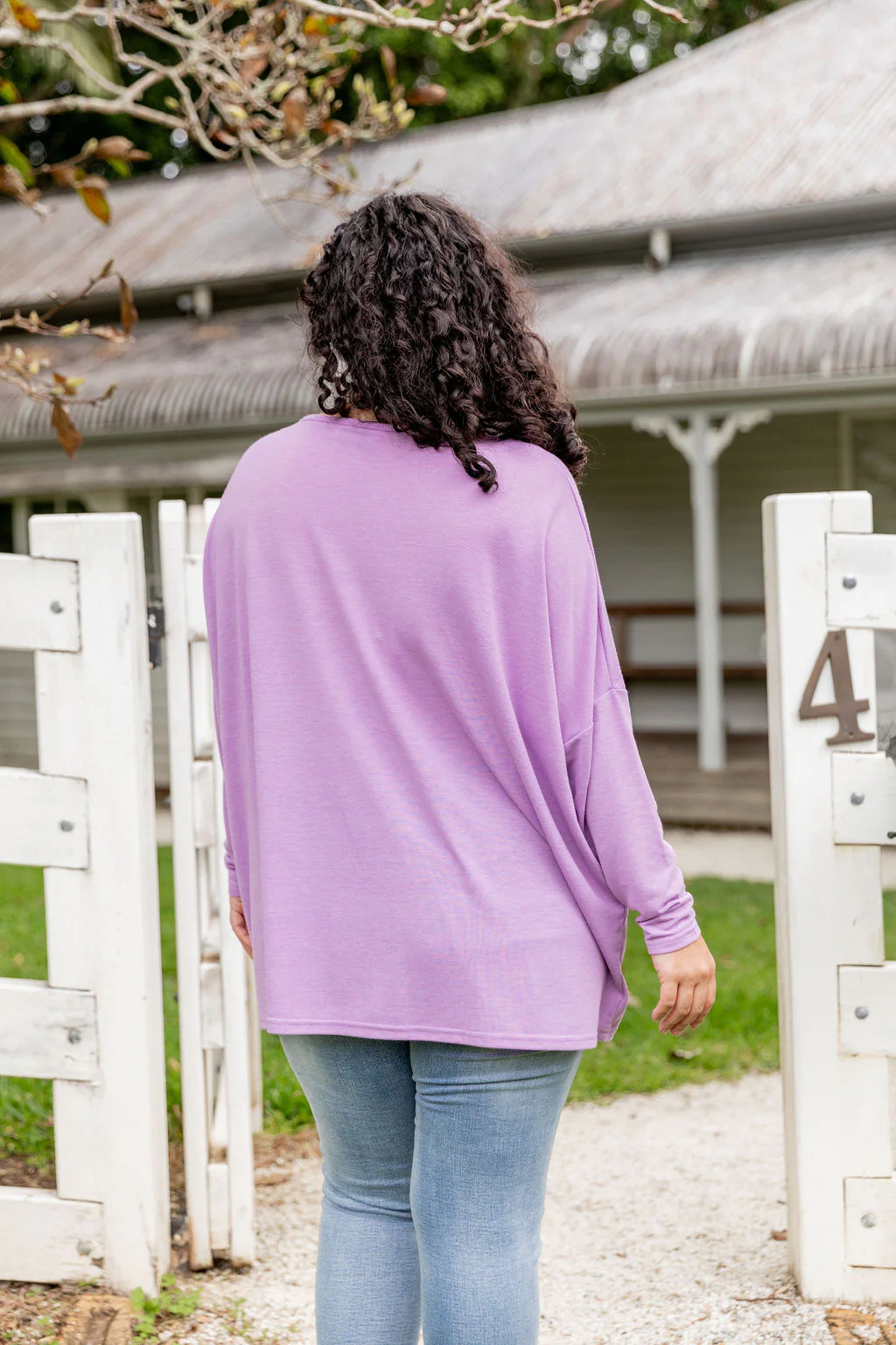 Harlow Knit Top in Lavender - Image 16