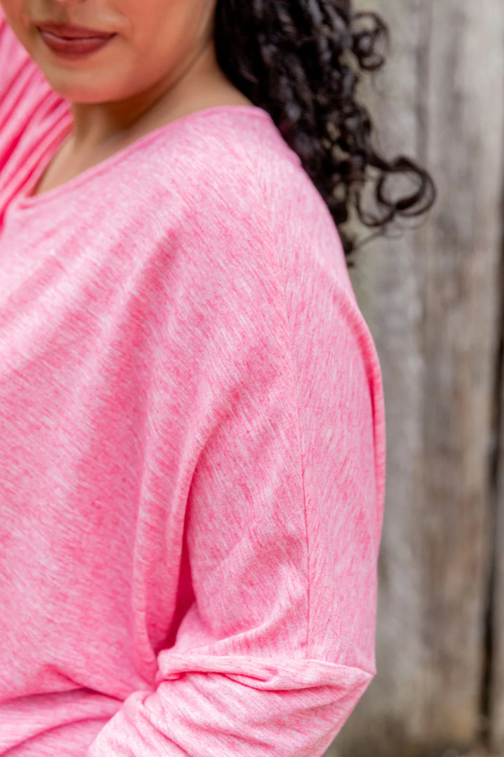 Harlow Knit Top in Pink Marl - Image 14