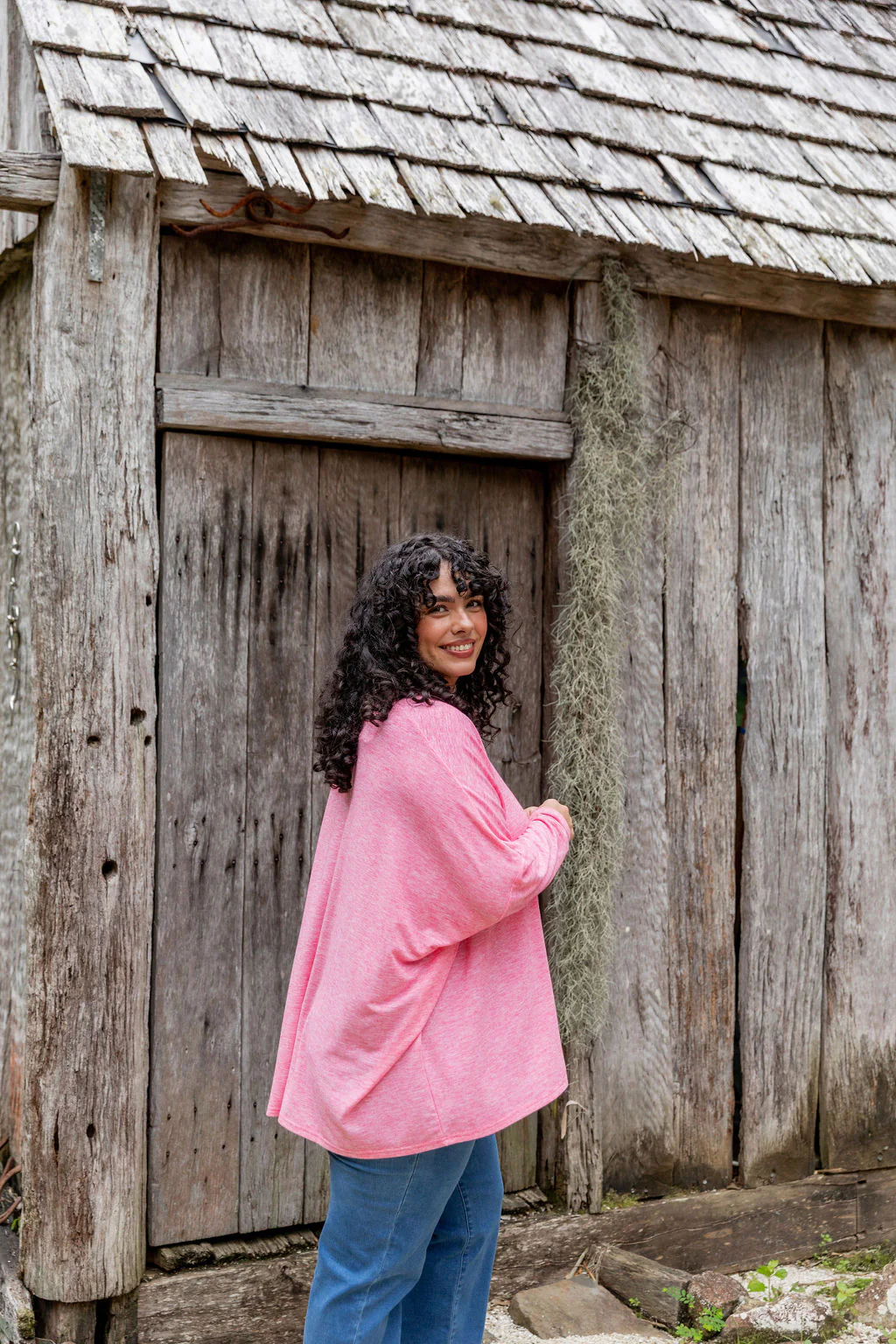 Harlow Knit Top in Pink Marl - Image 16