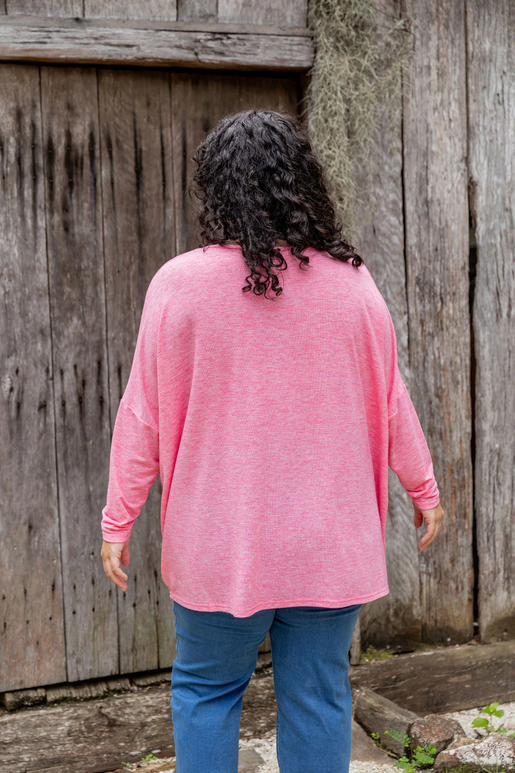 Harlow Knit Top in Pink Marl - Image 18