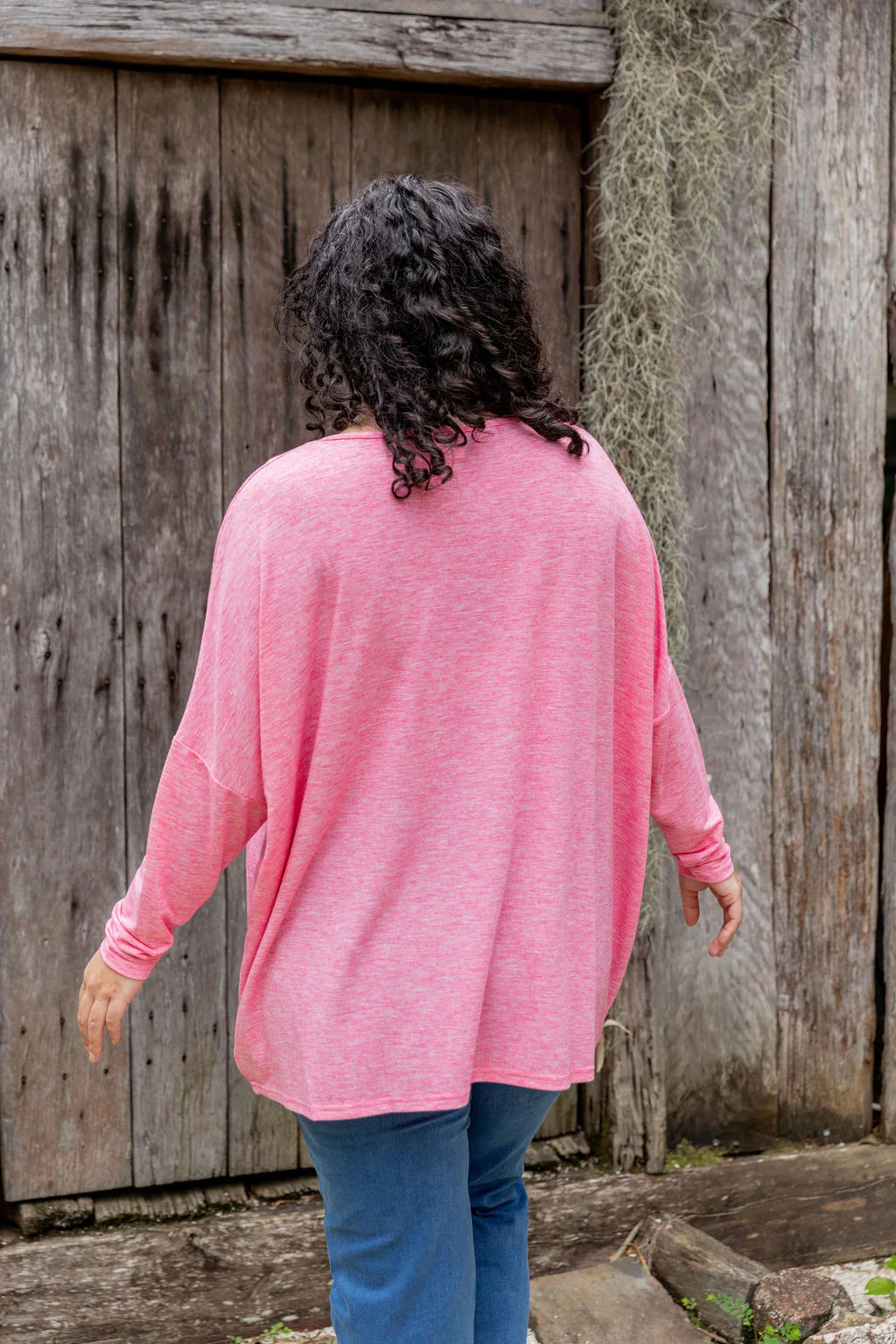 Harlow Knit Top in Pink Marl - Image 19