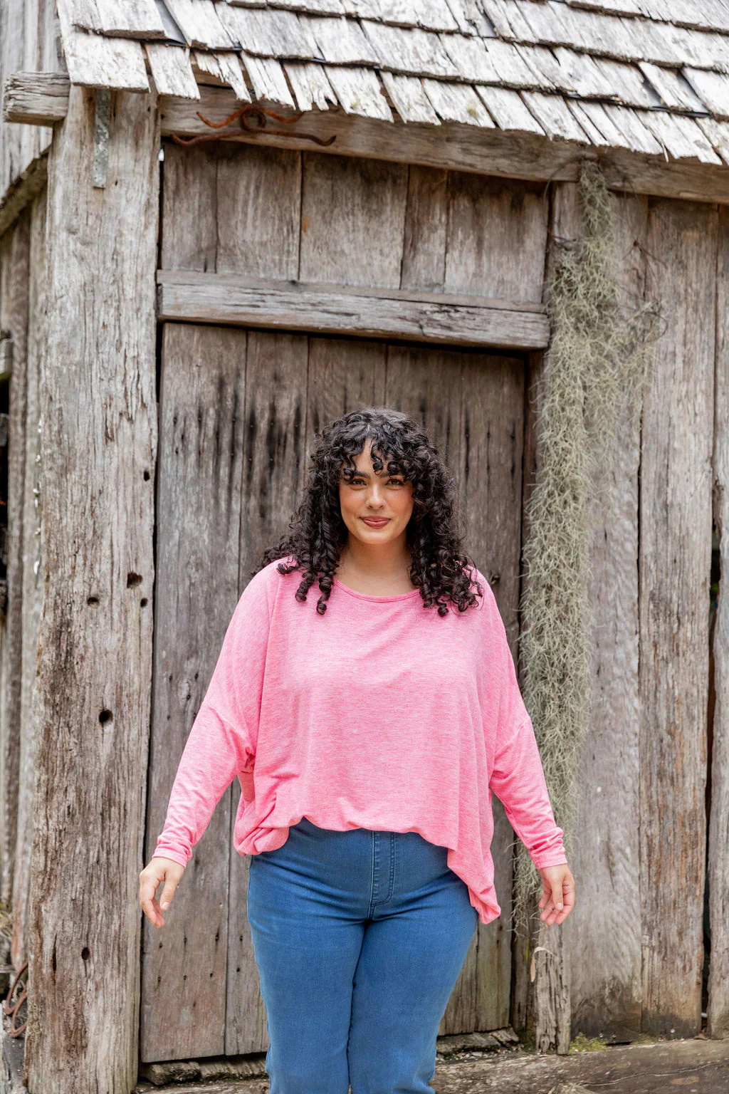 Harlow Knit Top in Pink Marl - Image 20