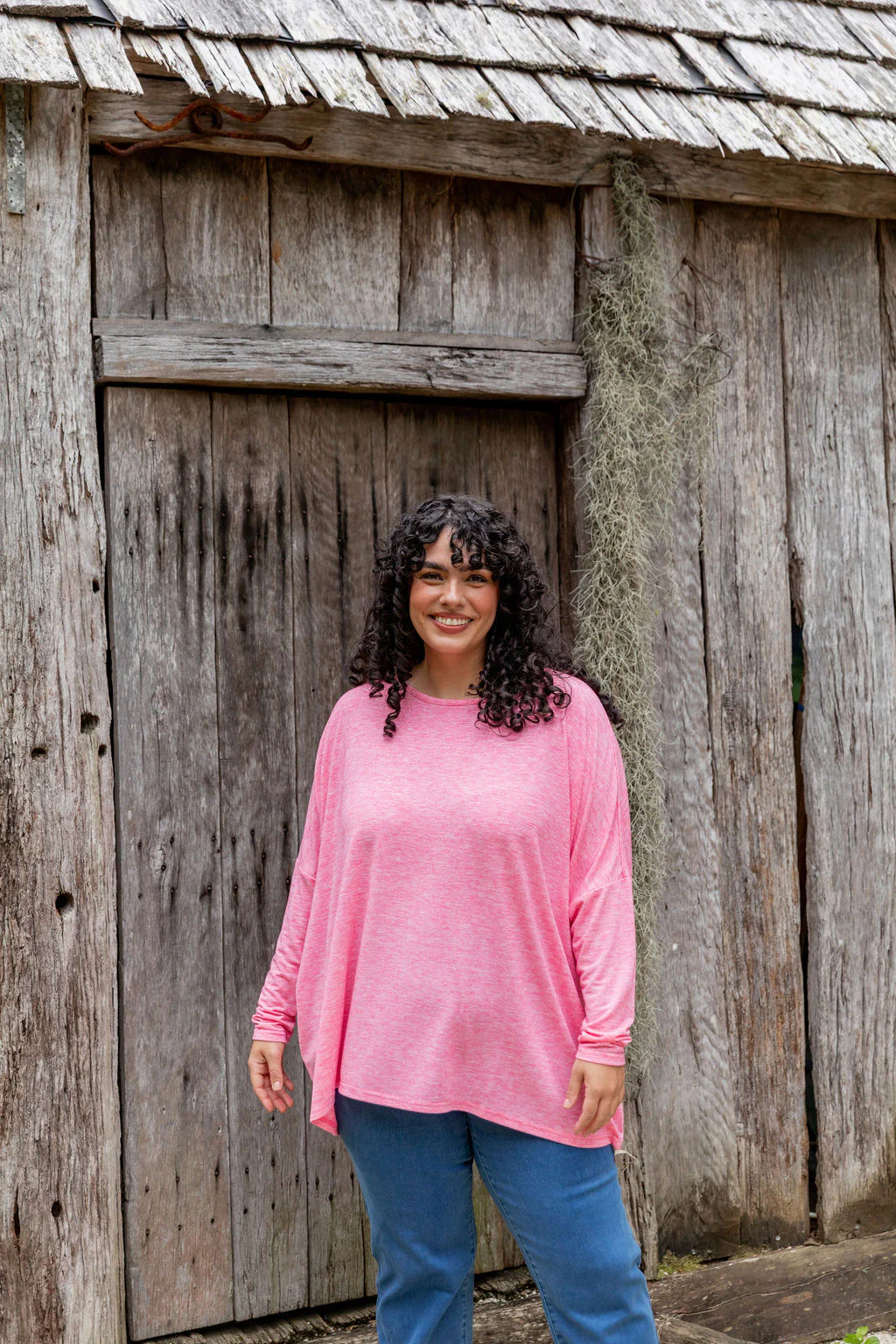 Harlow Knit Top in Pink Marl - Image 6