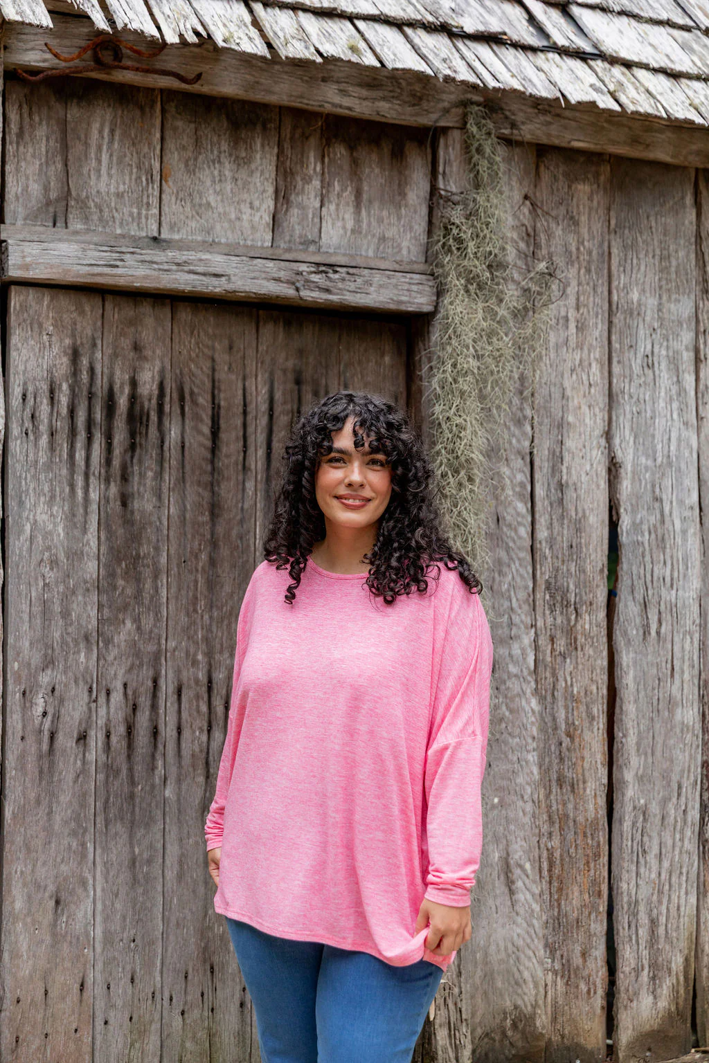 Harlow Knit Top in Pink Marl - Image 7