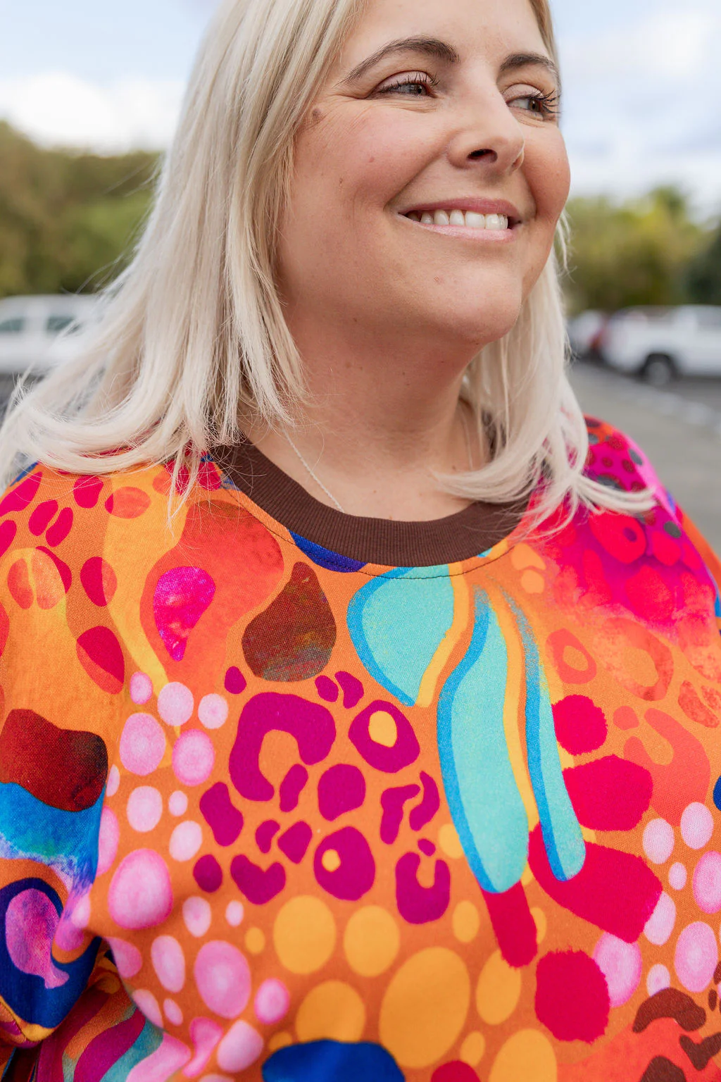 Harper Longline Sweater in Outback Safari by Kasey Rainbow - Image 6