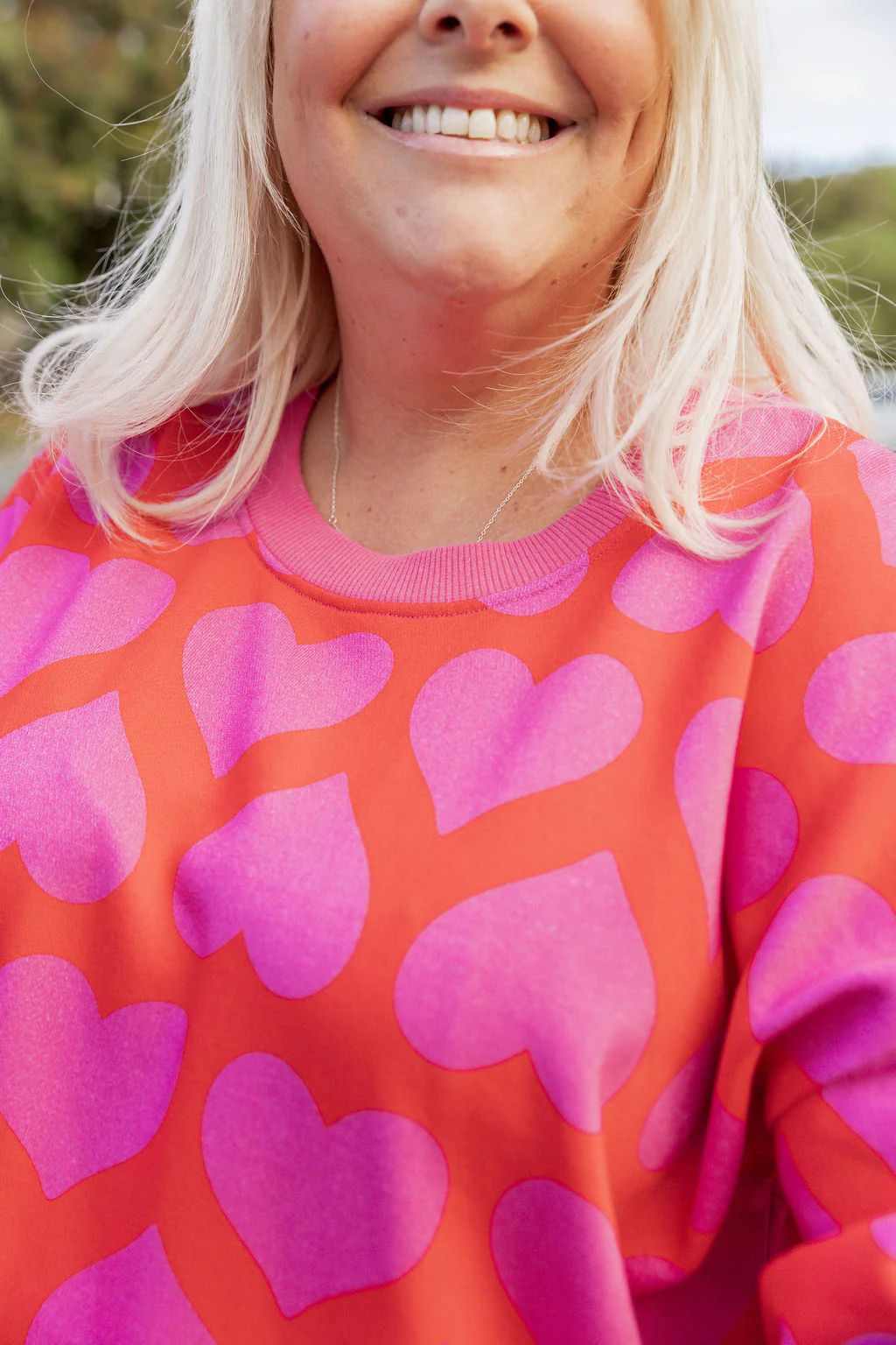 Harper Sweater in Maxi Hearts - Image 7