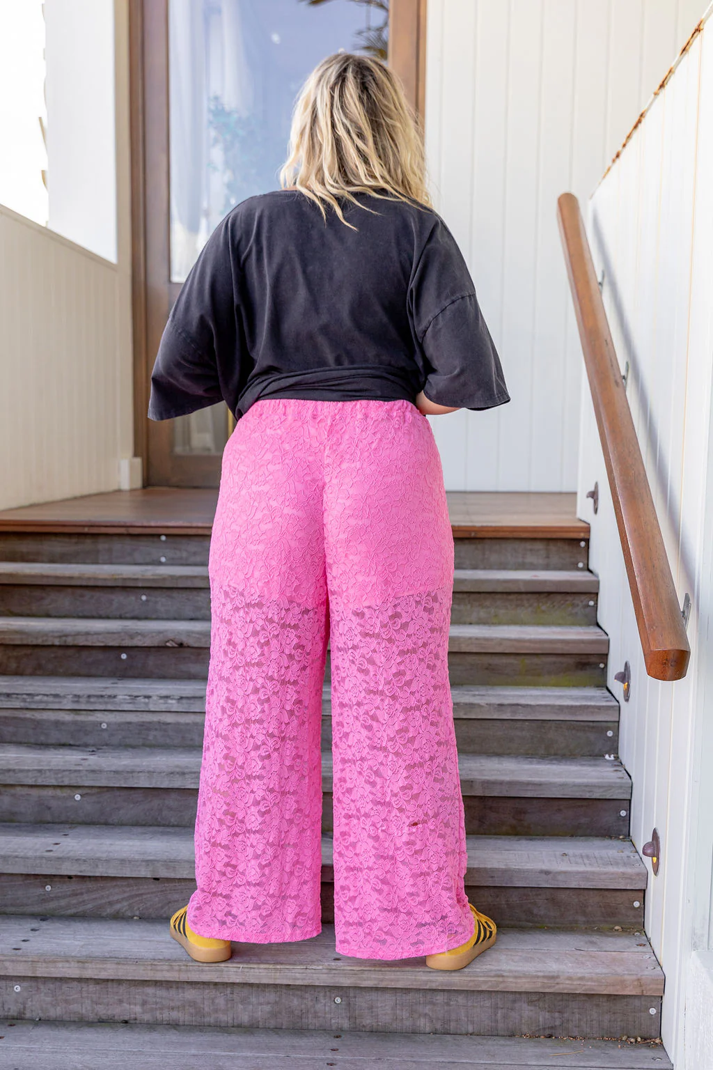 Honey Lace Pant in Pink - Image 10