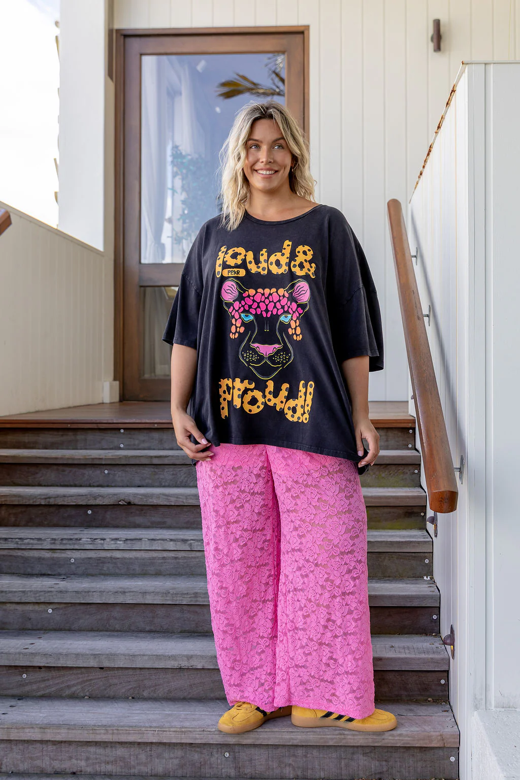 Honey Lace Pant in Pink - Image 9