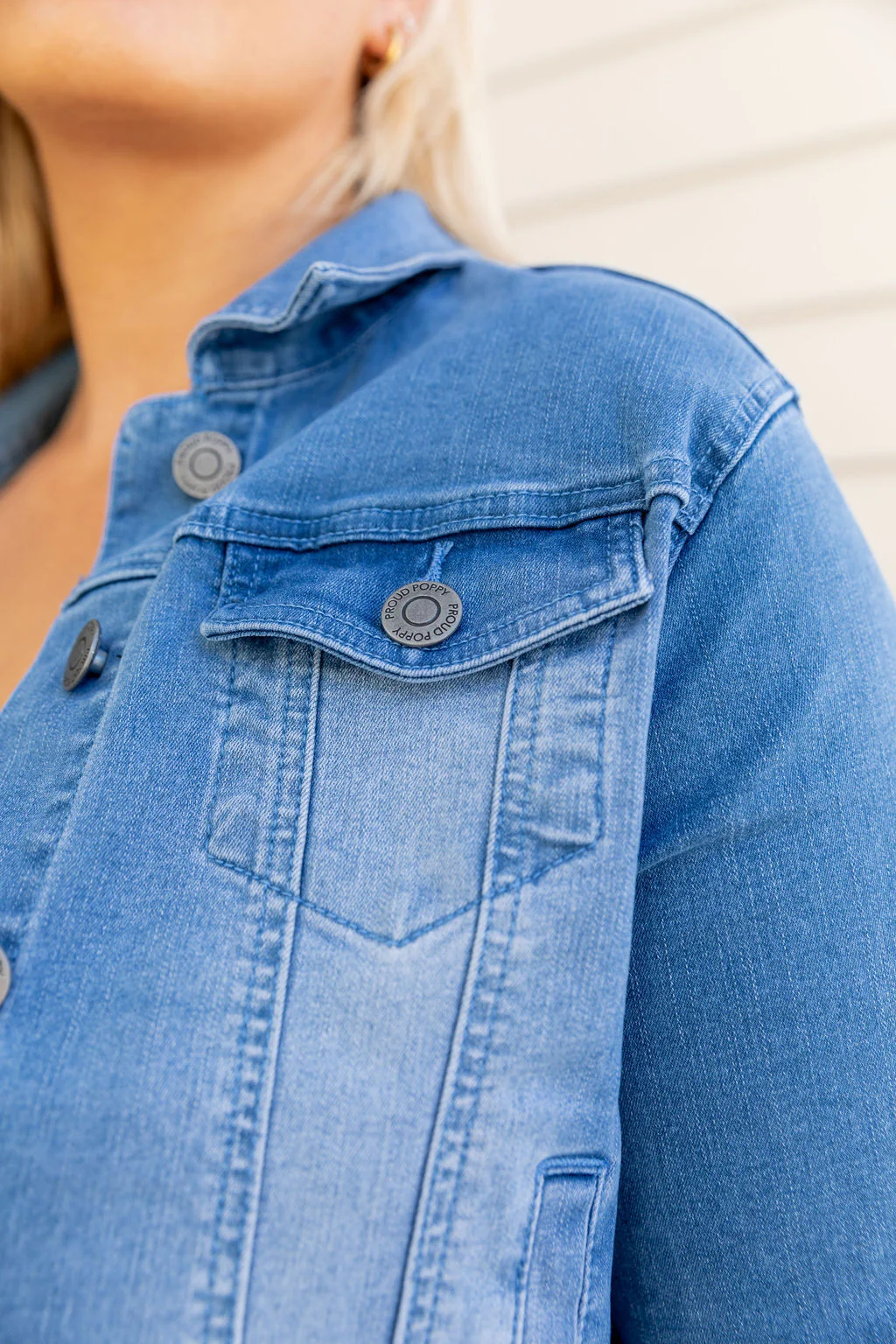 Kenzie Crop Denim Jacket - Image 15