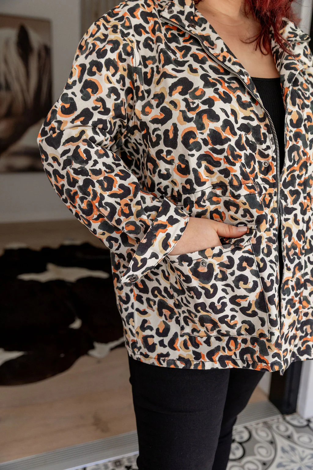 Lakey Jacket in Instinct Print - Image 19