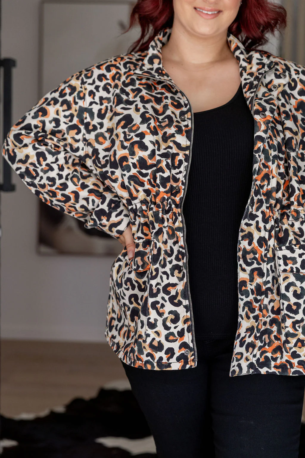 Lakey Jacket in Instinct Print - Image 9