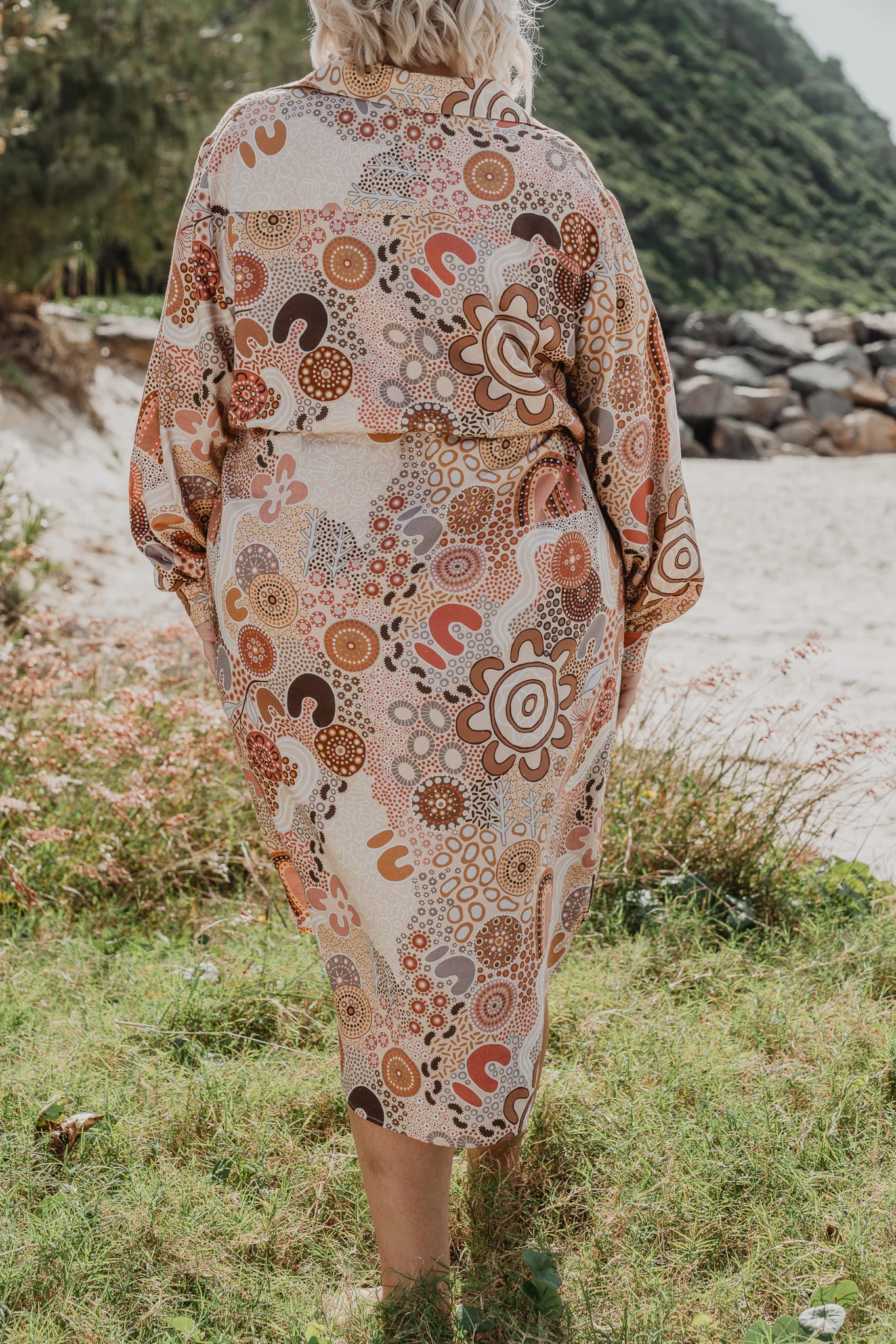 Lana Midi Shirt Dress in Rise and Bloom - Image 11