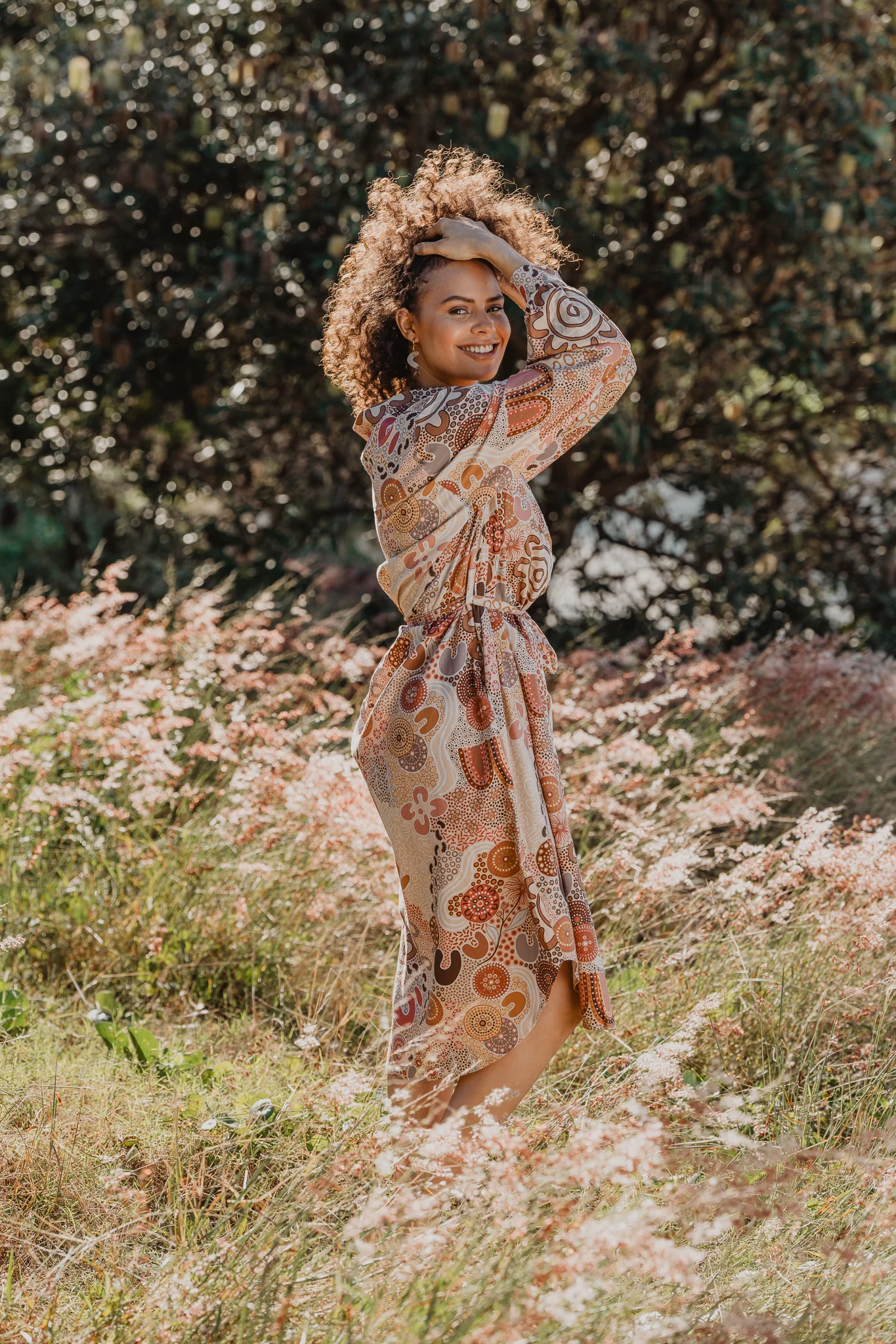 Lana Midi Shirt Dress in Rise and Bloom - Image 18