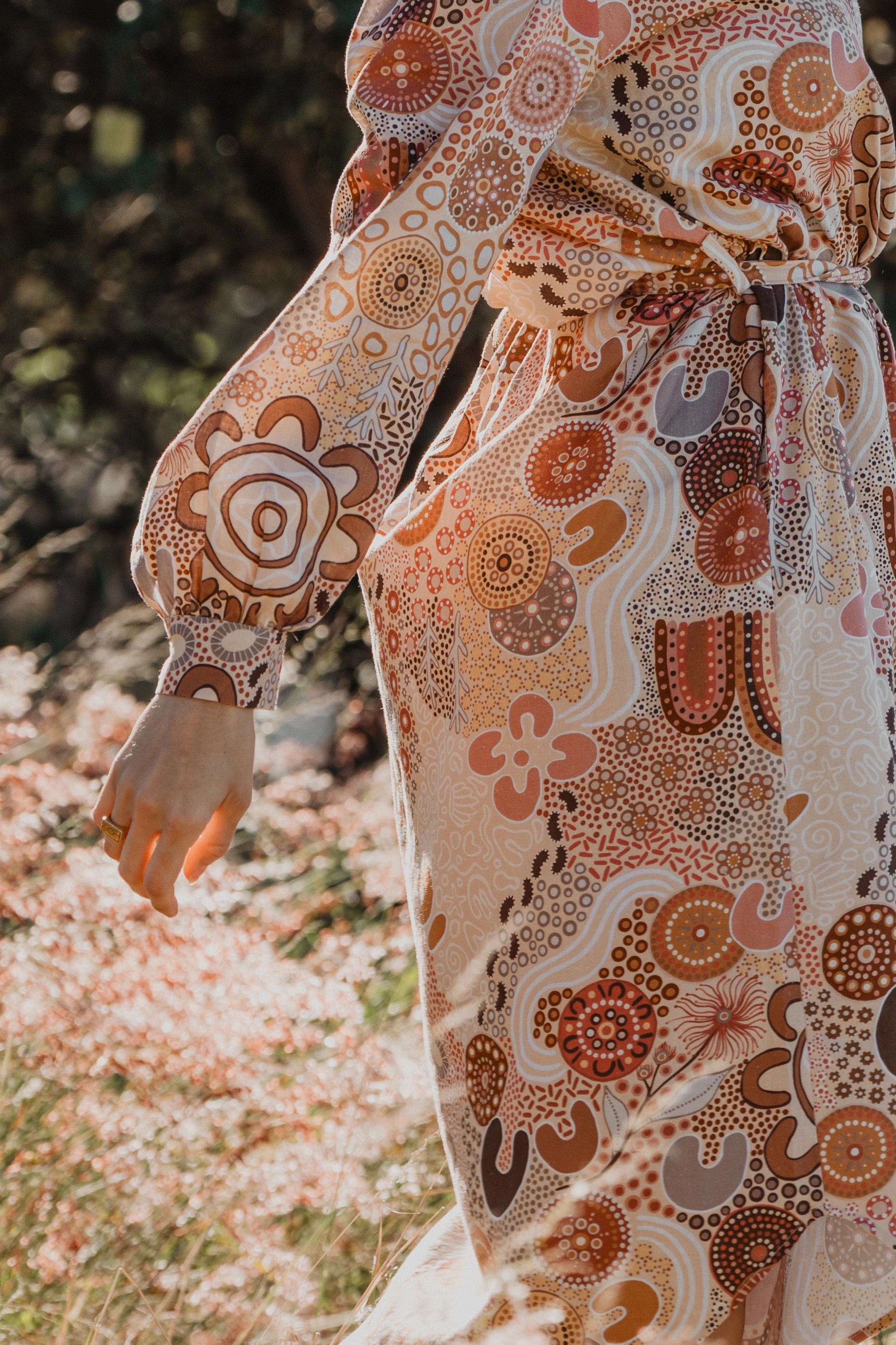 Lana Midi Shirt Dress in Rise and Bloom - Image 4