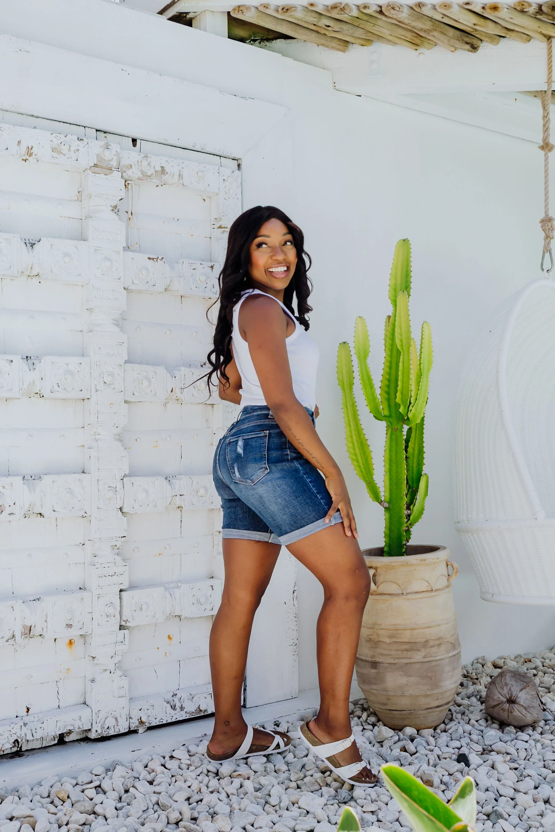Layni Denim Shorts - Image 10