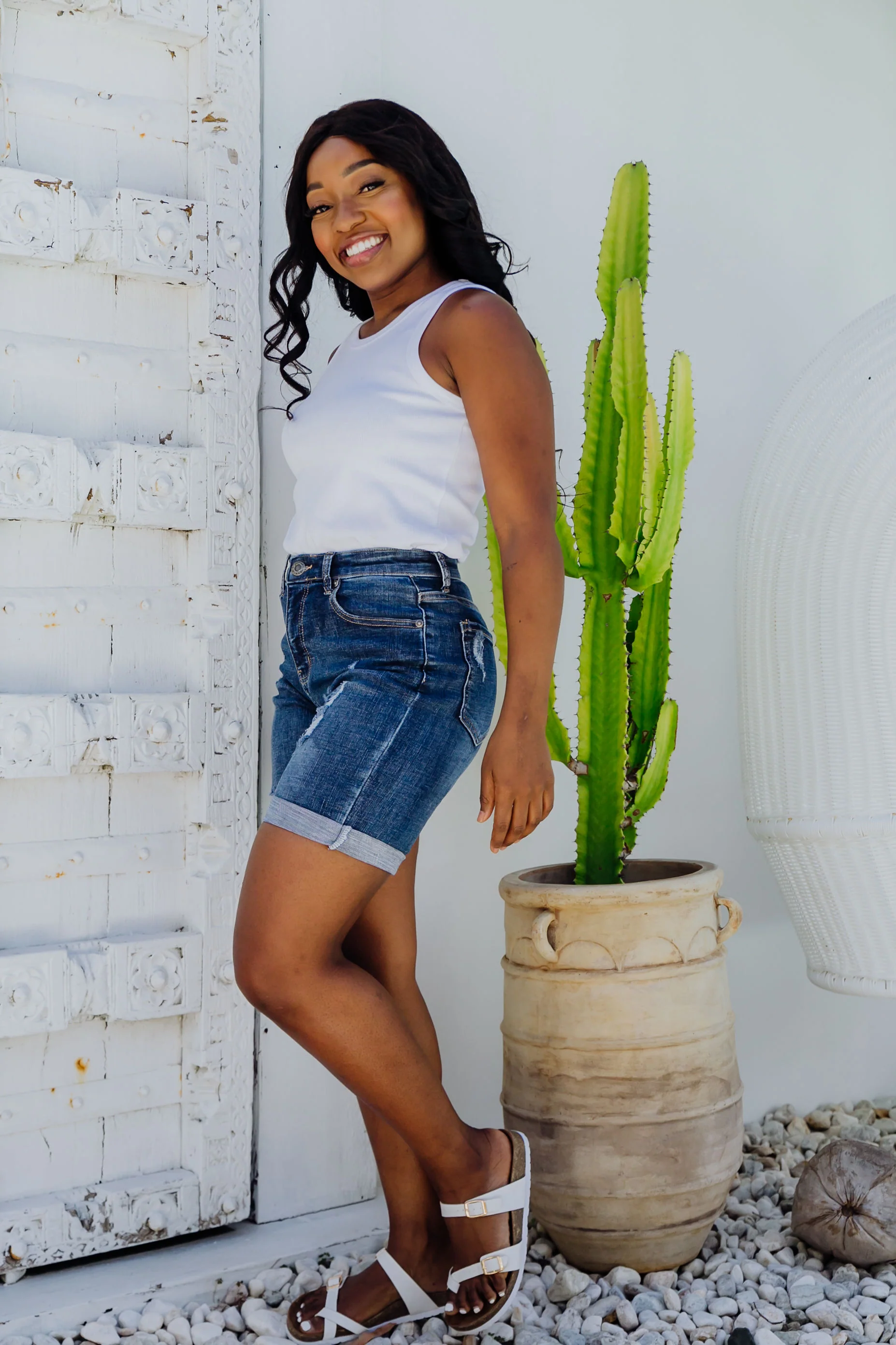 Layni Denim Shorts - Image 11