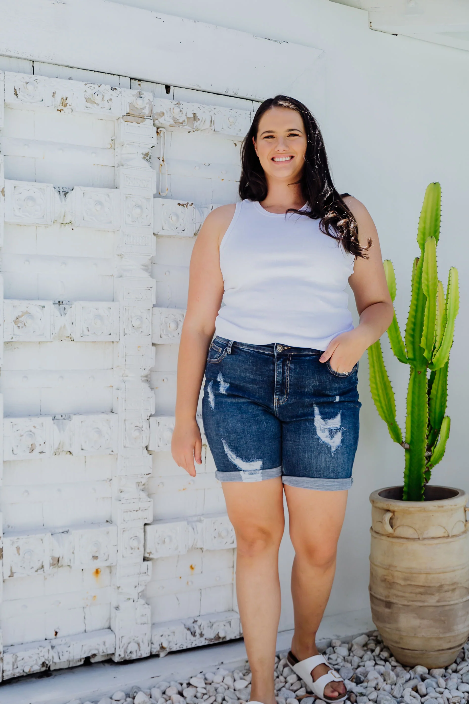 Layni Denim Shorts - Image 12