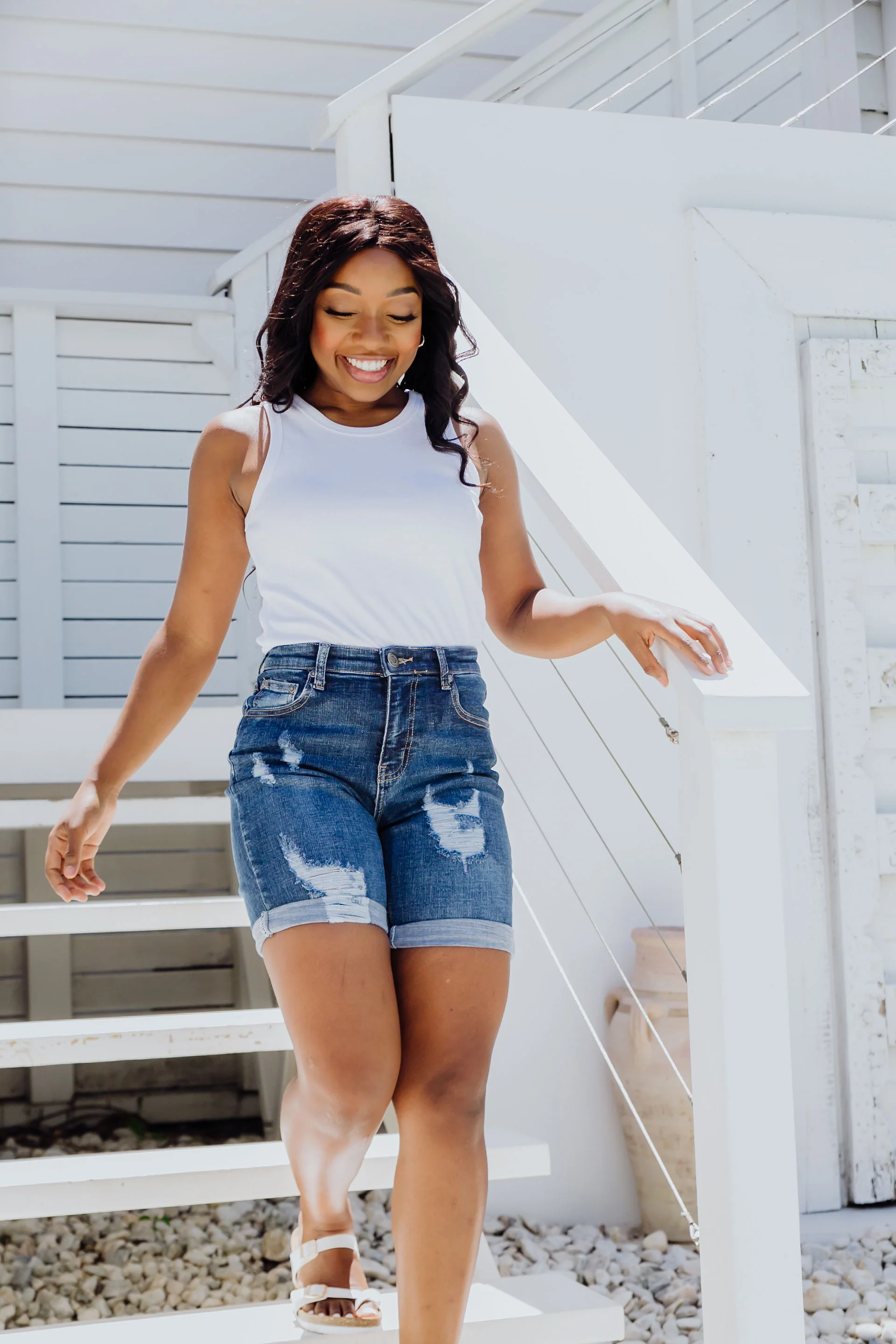 Layni Denim Shorts - Image 5