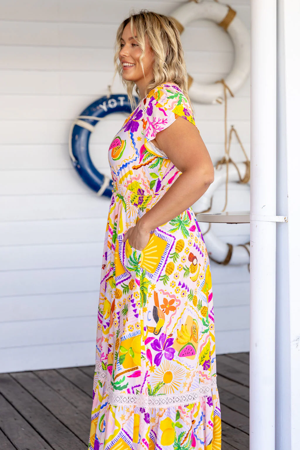 Louisa Maxi Dress in Toucan Paradise - Image 10