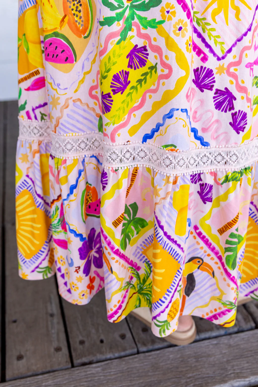 Louisa Maxi Dress in Toucan Paradise - Image 13