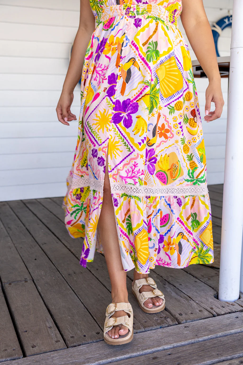 Louisa Maxi Dress in Toucan Paradise - Image 7