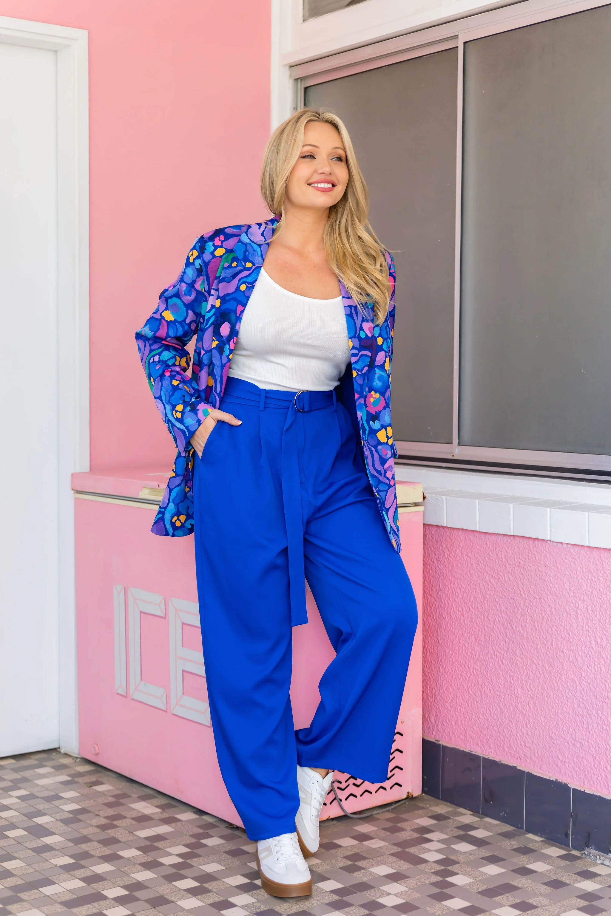 Mika Suiting Pant in Blue - Image 10