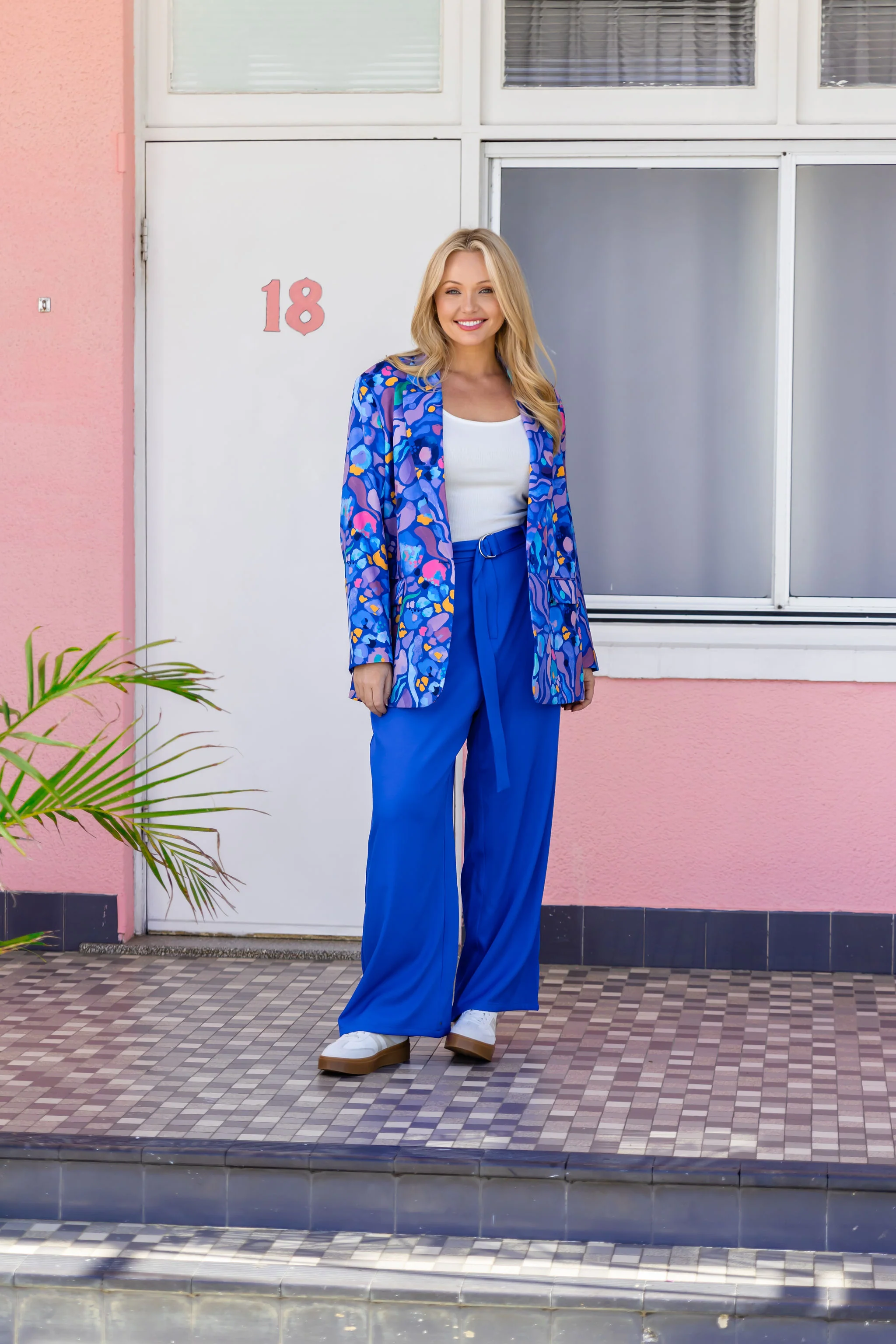 Mika Suiting Pant in Blue - Image 11