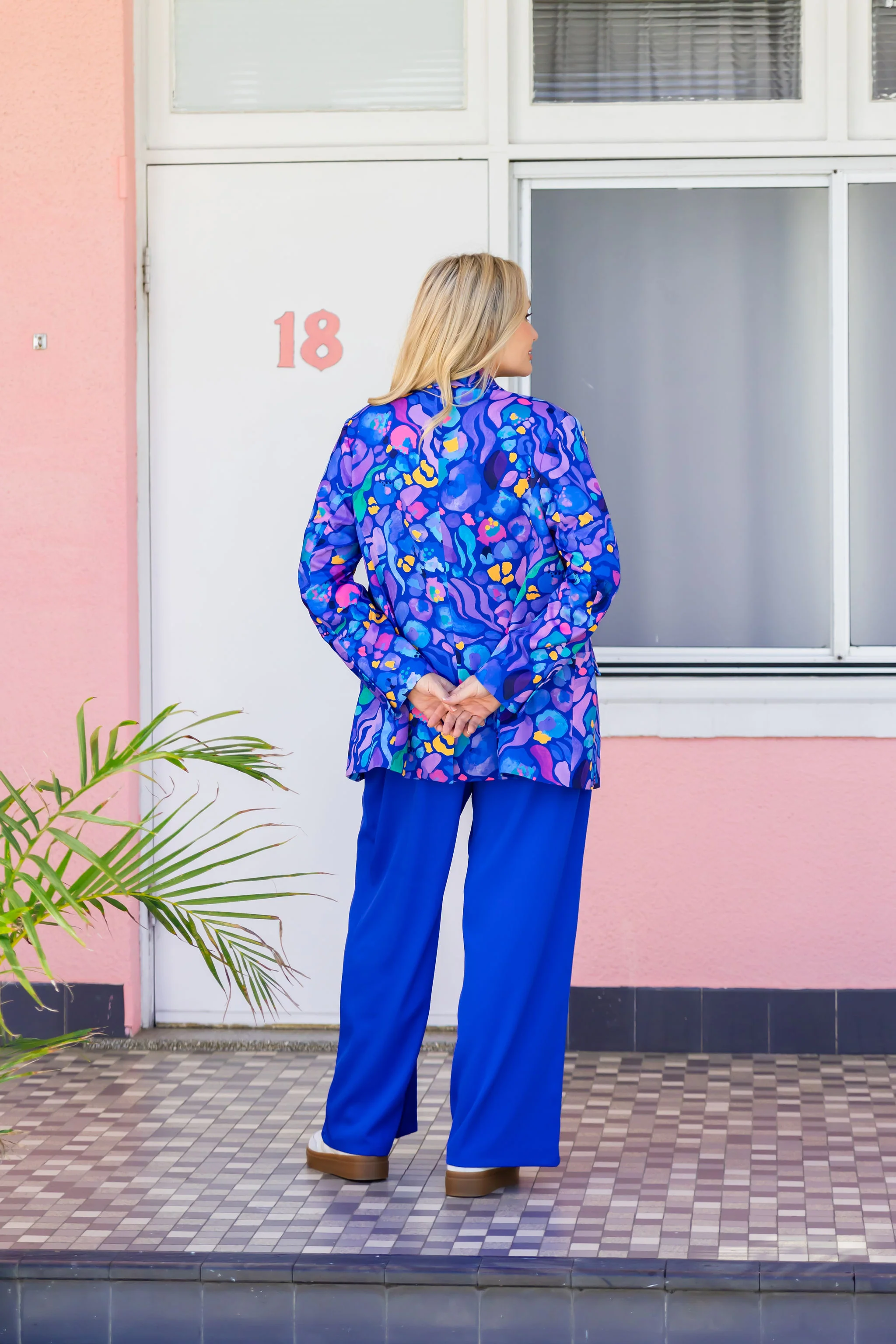 Mika Suiting Pant in Blue - Image 14