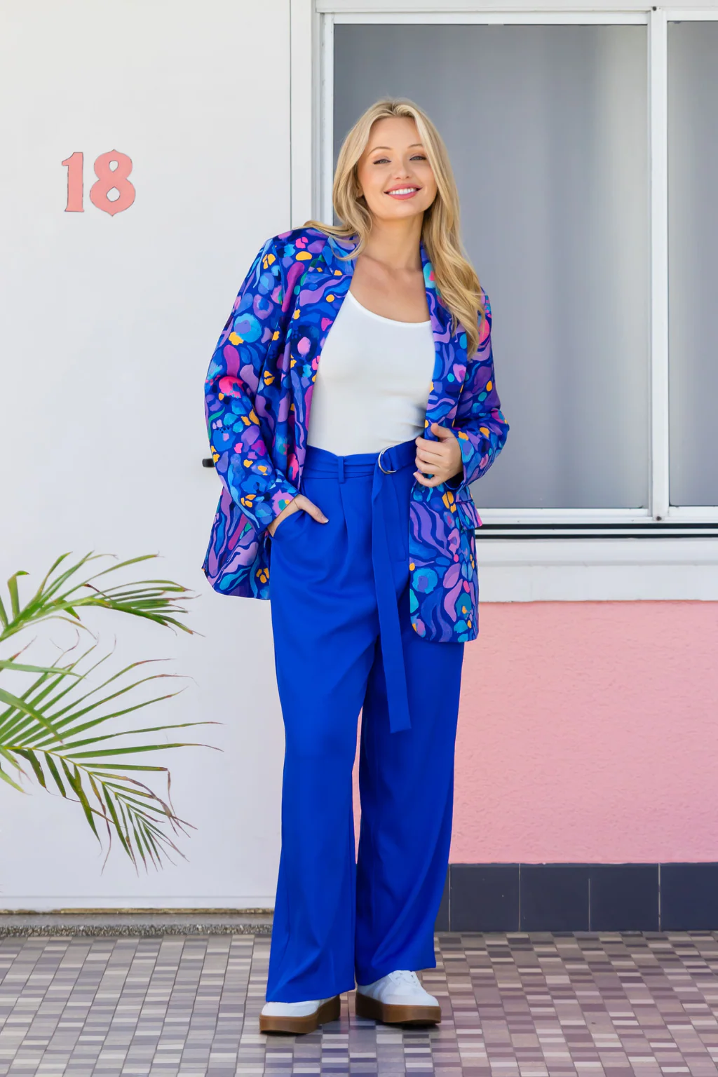 Mika Suiting Pant in Blue - Image 3