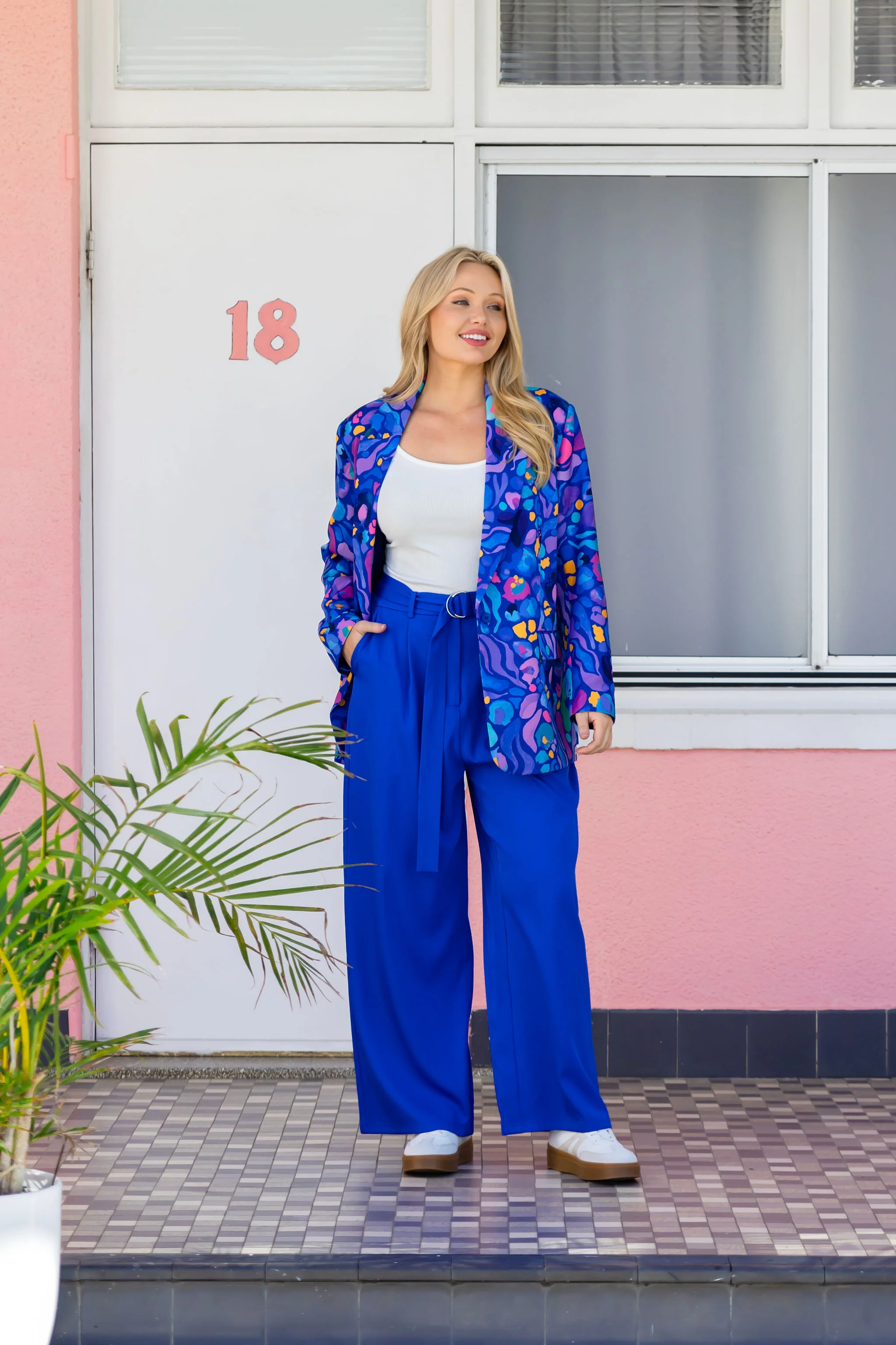 Mika Suiting Pant in Blue - Image 6